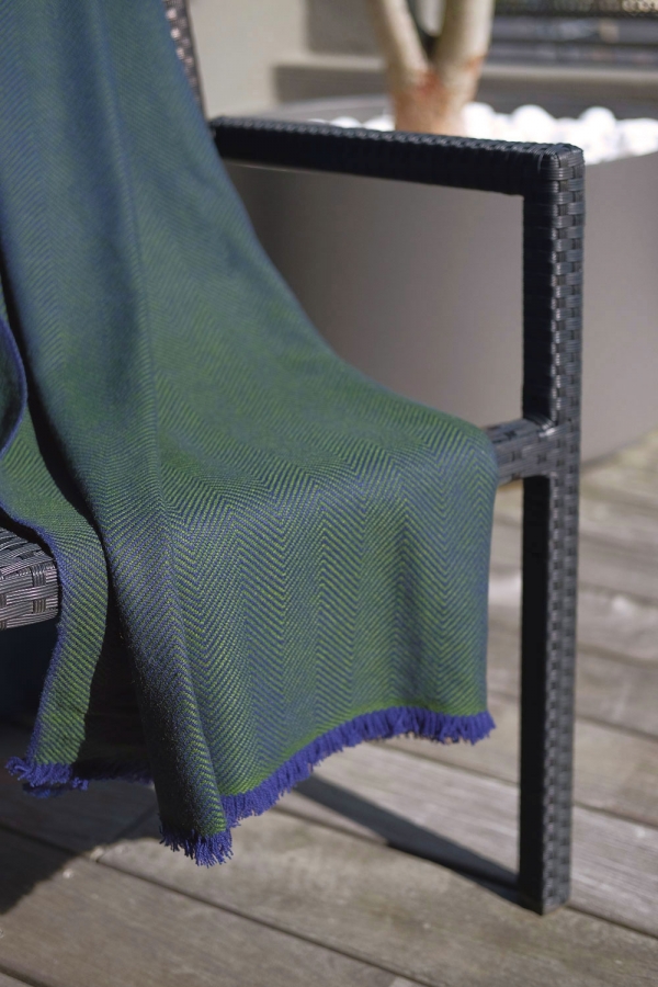 Cashmere accessori cocooning erable 130 x 190 verde 130 x 190 cm