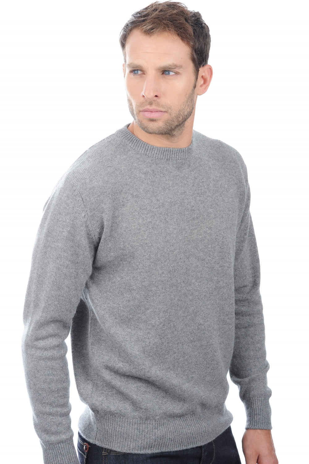 Nestor in cashmere uomo - grigio chiné - Mahogany