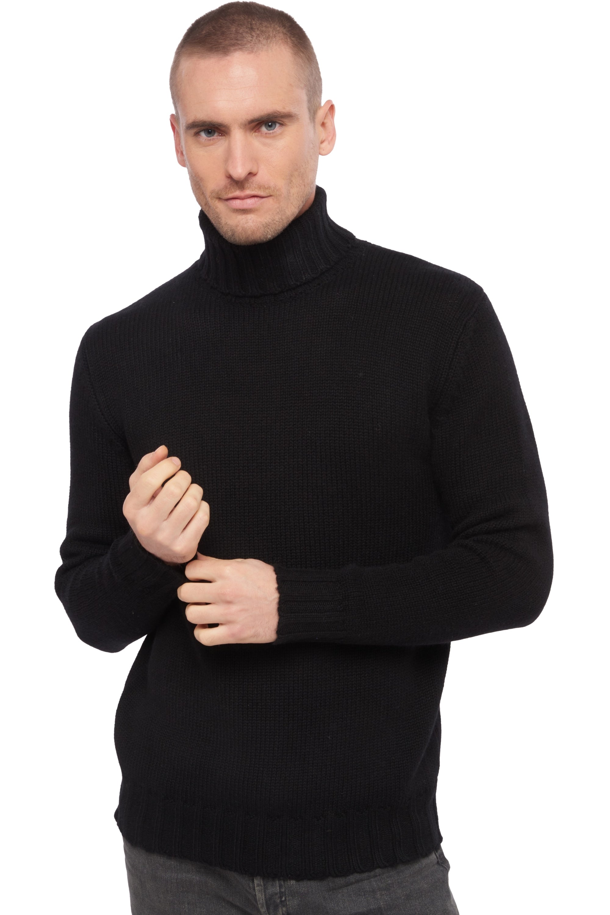 Achille in cashmere uomo - nero - Mahogany