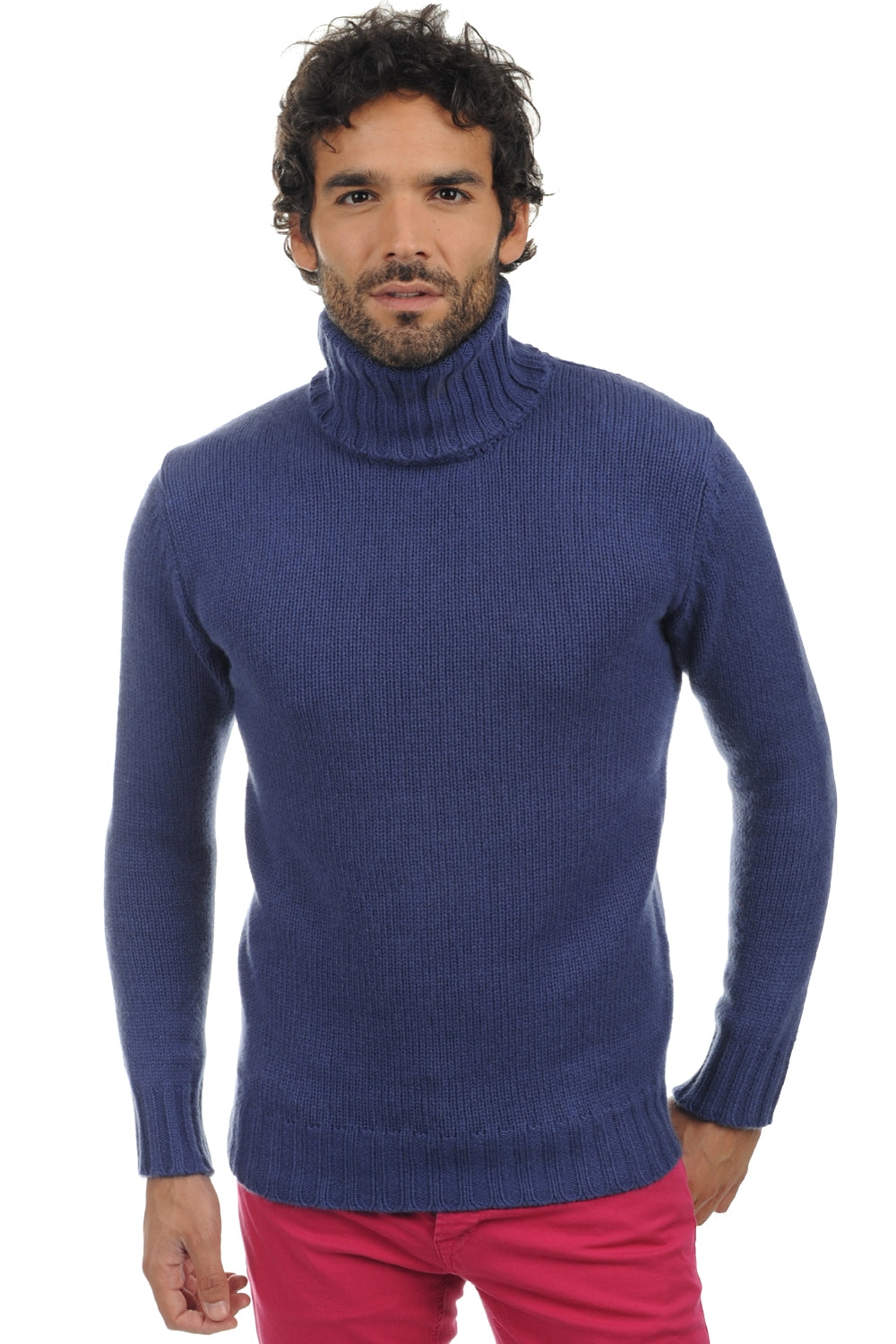Achille in cashmere uomo - blu intenso - Mahogany