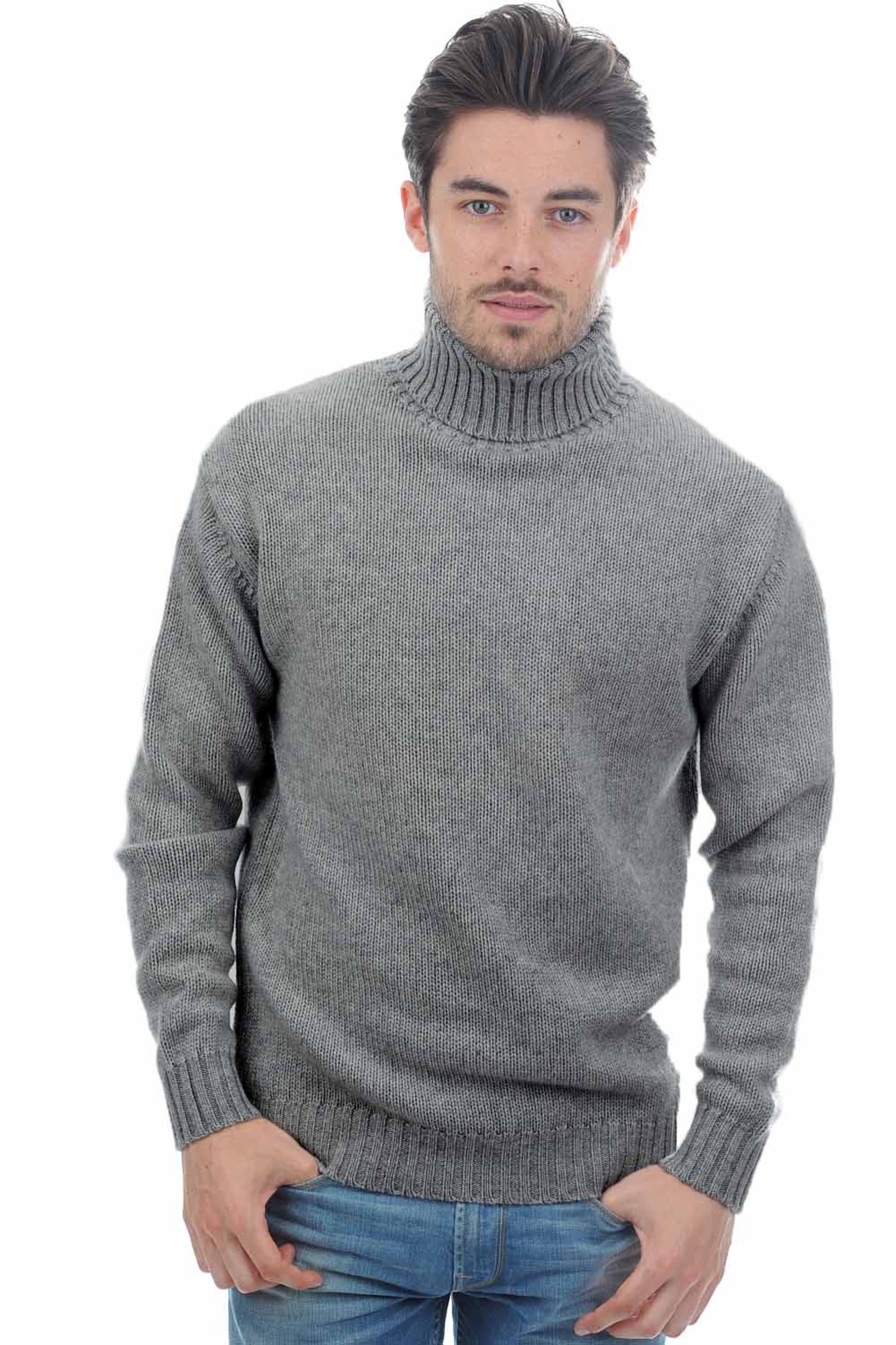 Achille in cashmere uomo - grigio melange - Mahogany
