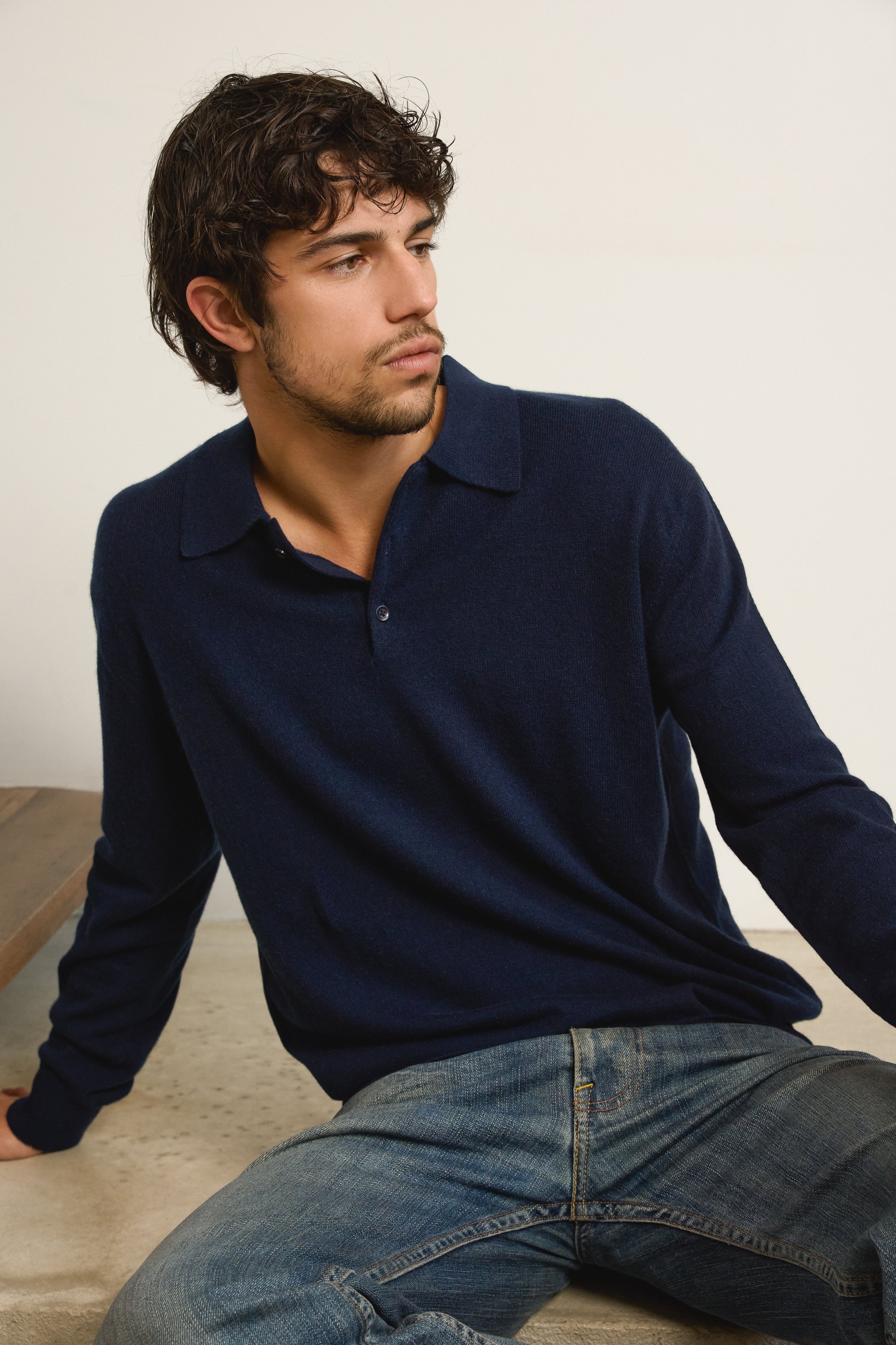 Alexandre in cashmere uomo - blu marino scuro - Mahogany