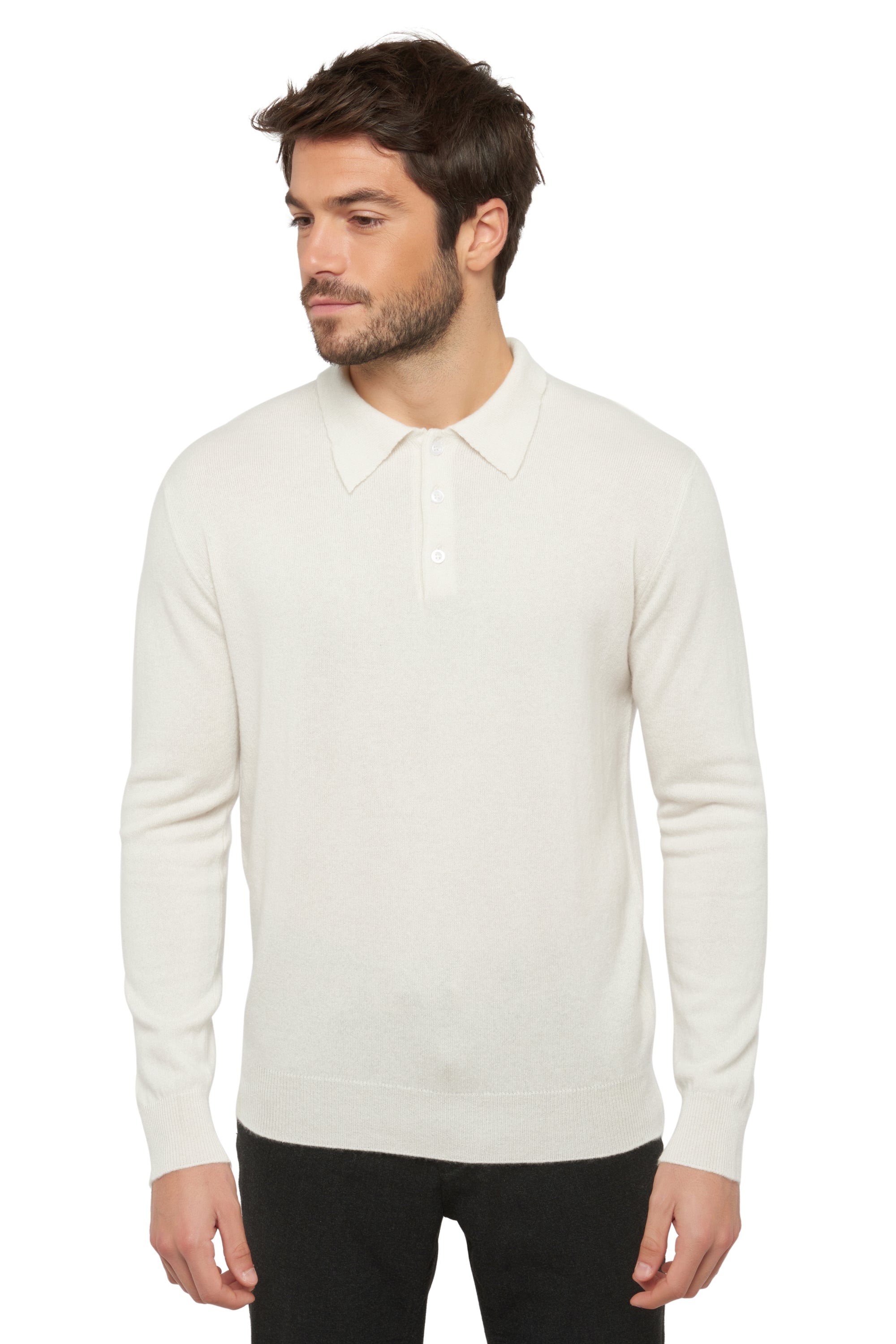 Alexandre in cashmere uomo - bianco avorio - Mahogany