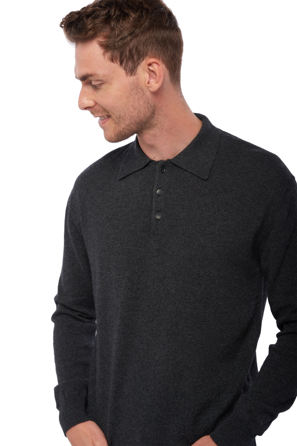 Alexandre en cachemire homme - Vue 1 - anthracite chiné - Mahogany