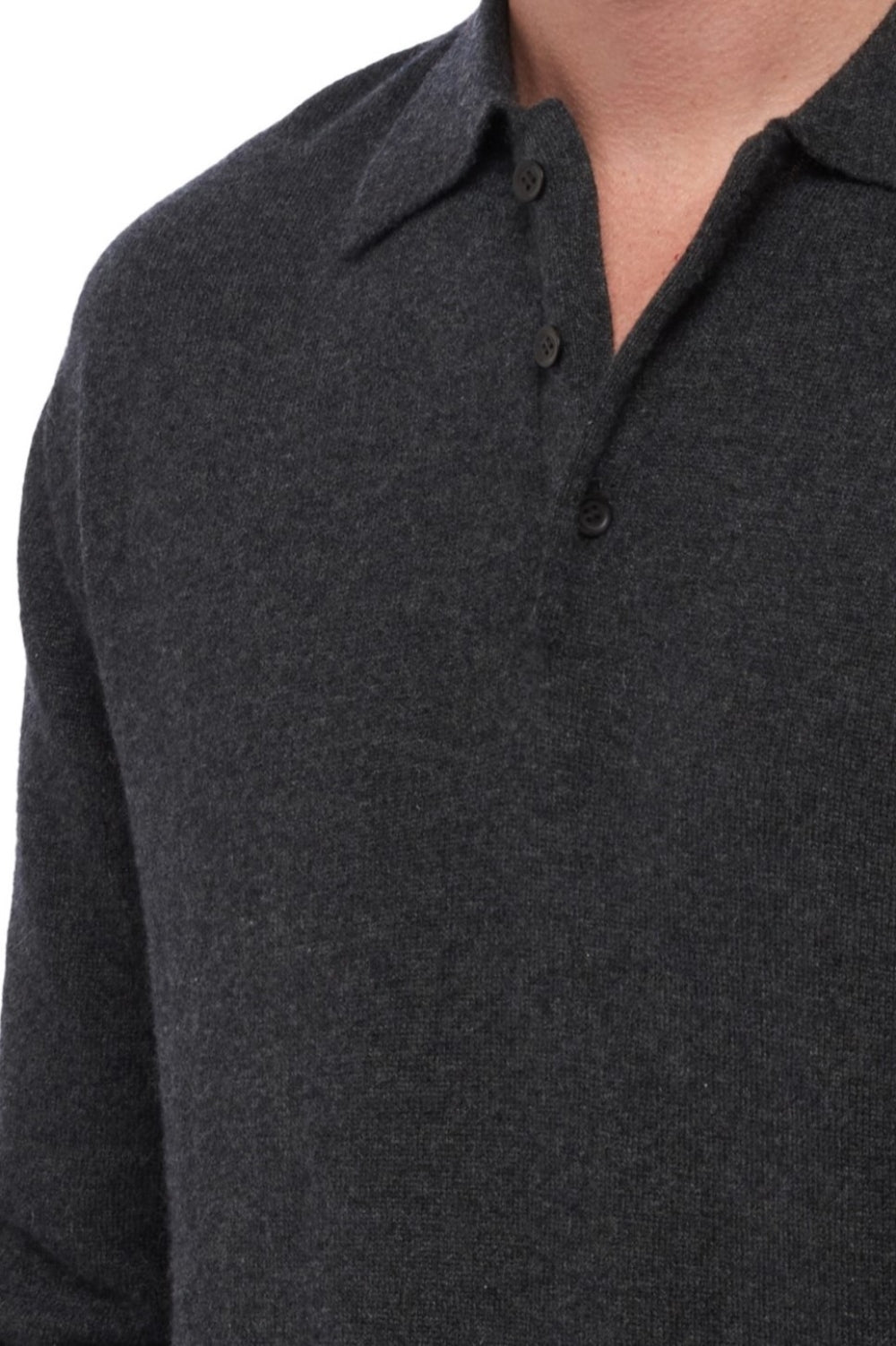 Alexandre en cachemire homme - Vue 3 - anthracite chiné - Mahogany