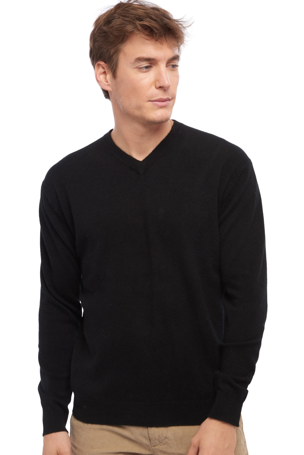 Gaspard in cashmere uomo - nero - Mahogany