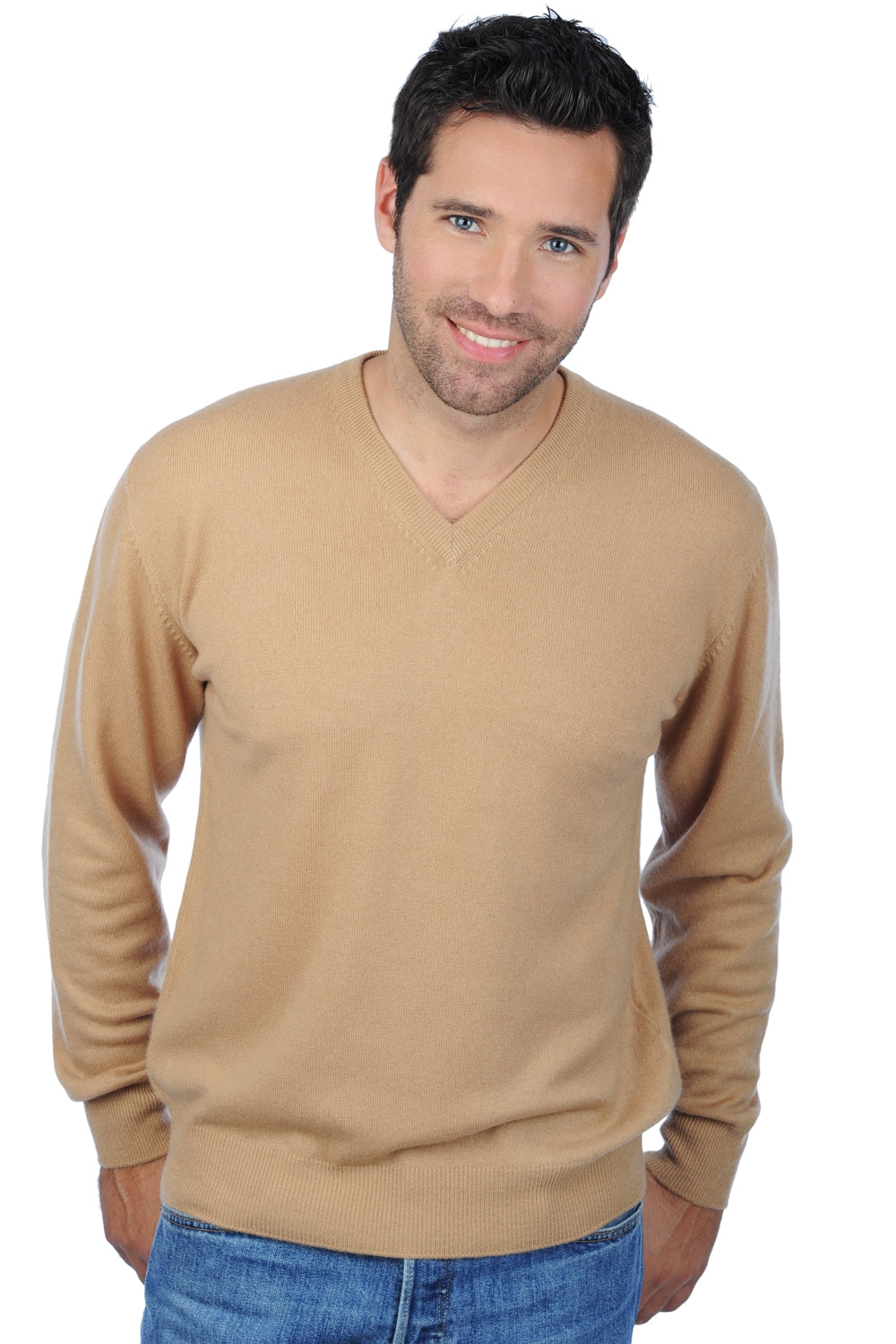 Gaspard in cashmere uomo - cammello - Mahogany