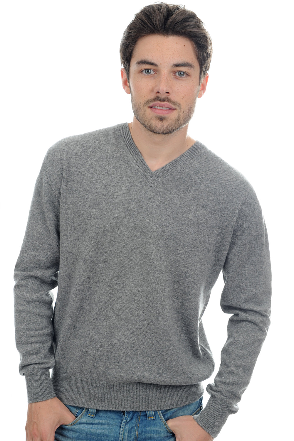 Gaspard in cashmere uomo - grigio chiné - Mahogany