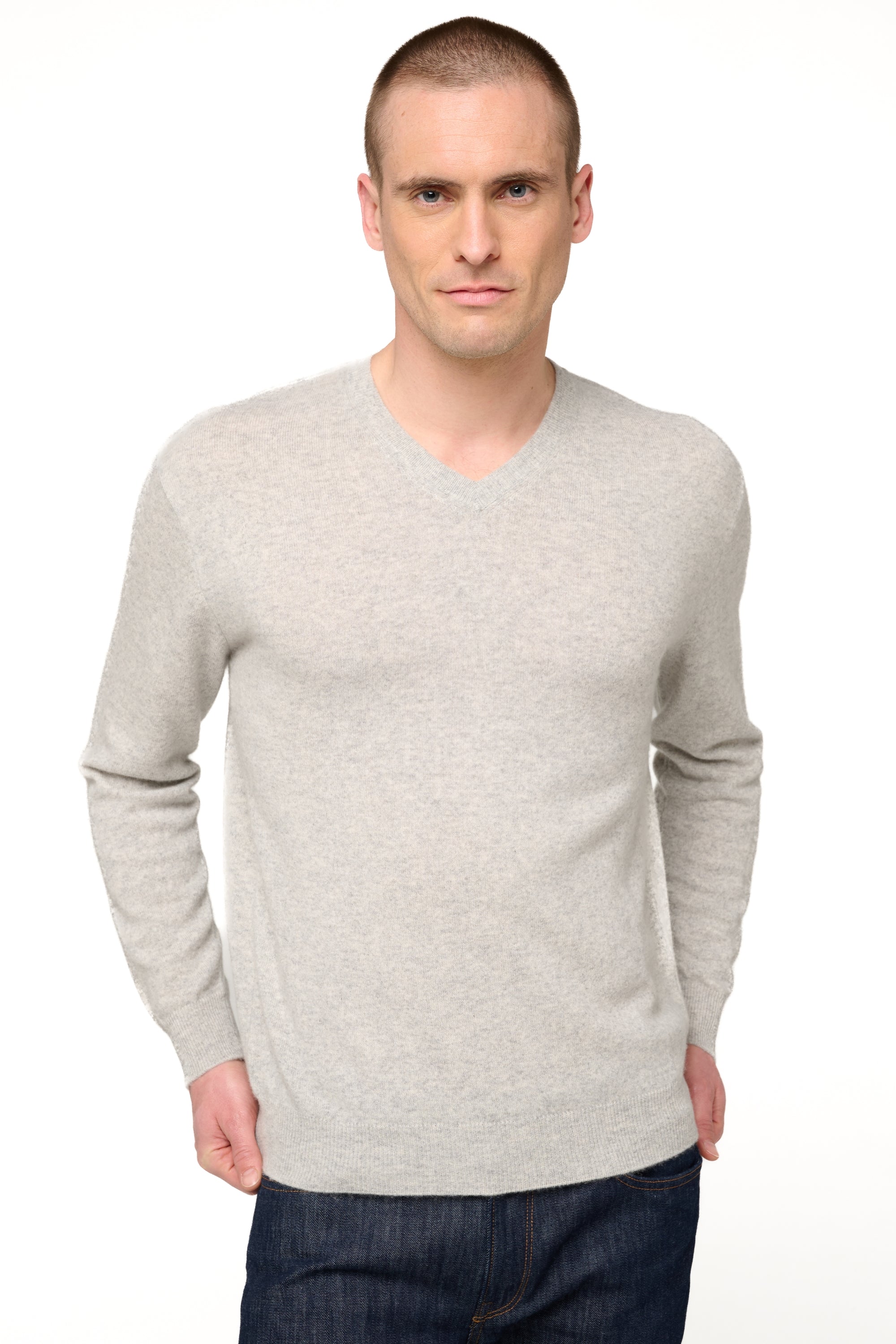 Gaspard in cashmere uomo - flanella chiné - Mahogany
