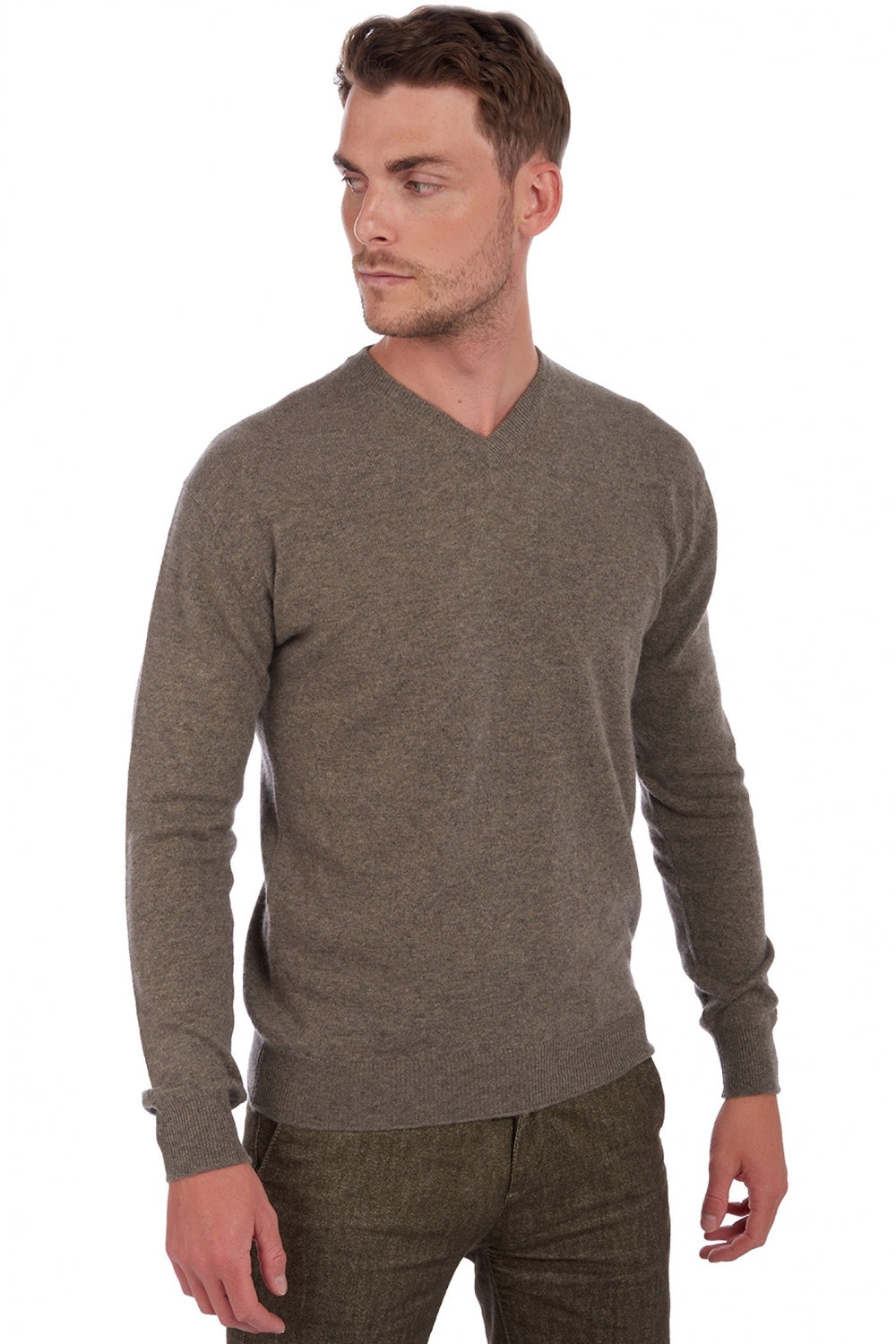 Gaspard in cashmere uomo - marmotta chiné - Mahogany