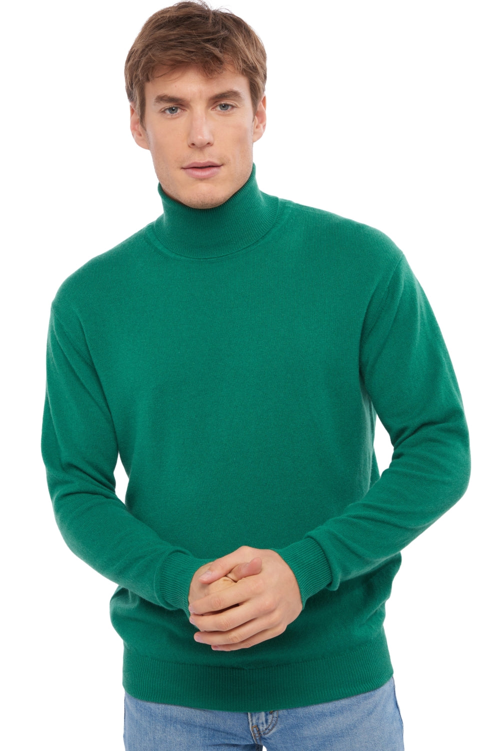Edgar in cashmere uomo - verde inglese - Mahogany