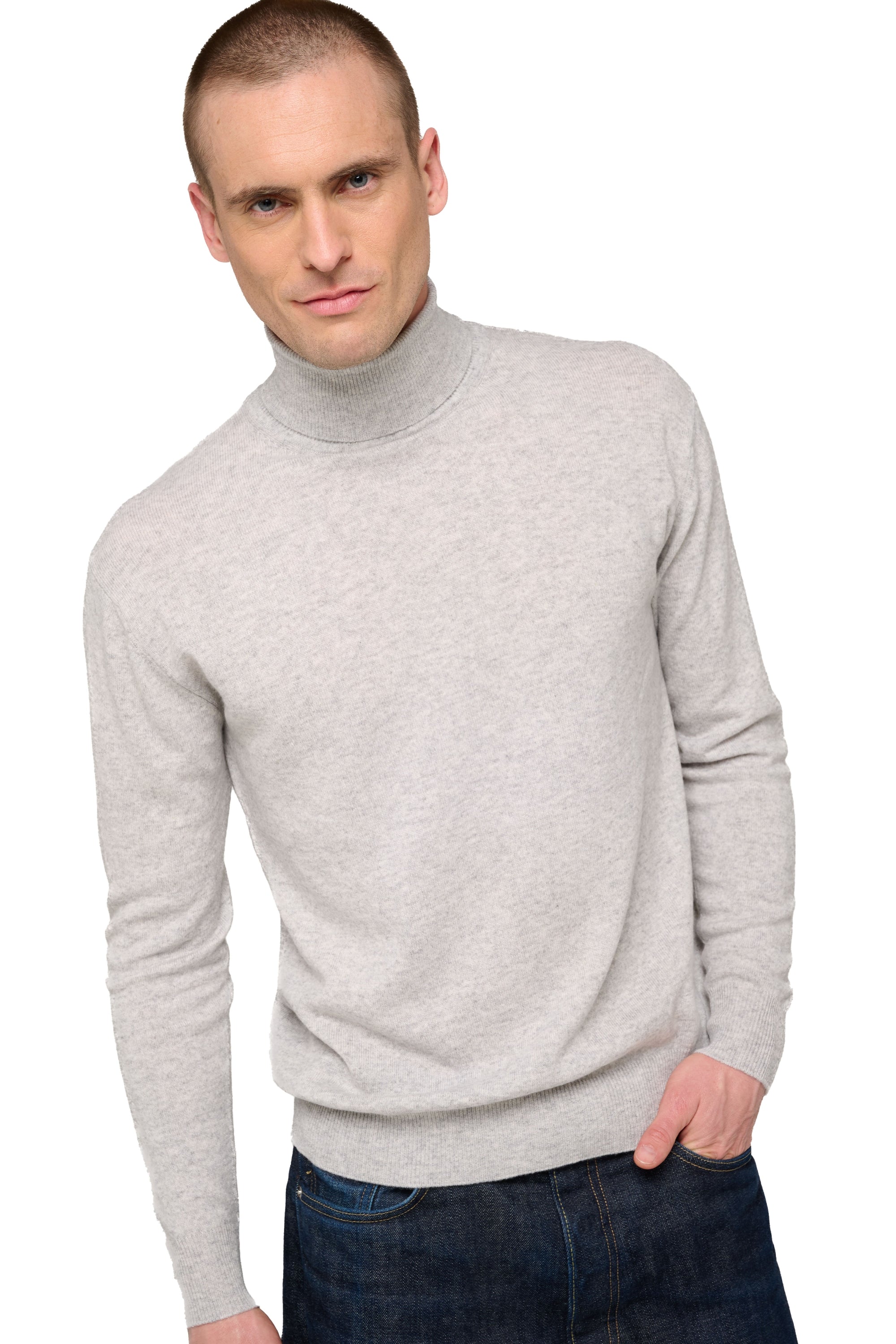 Edgar in cashmere uomo - flanella chiné - Mahogany