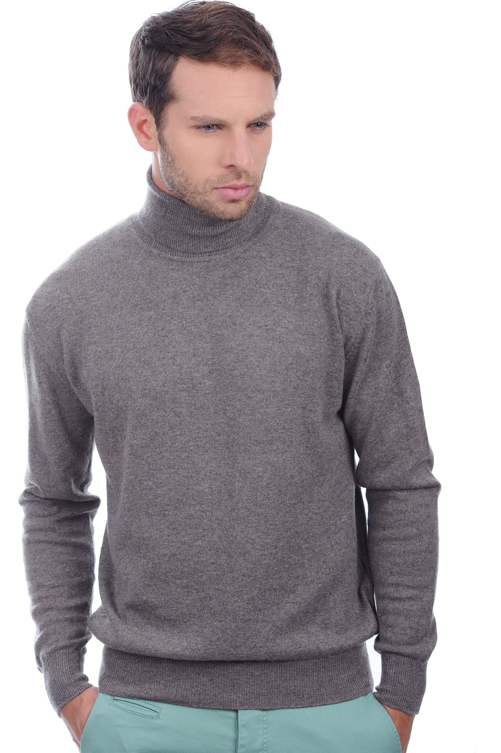 Edgar in cashmere uomo - marmotta chiné - Mahogany