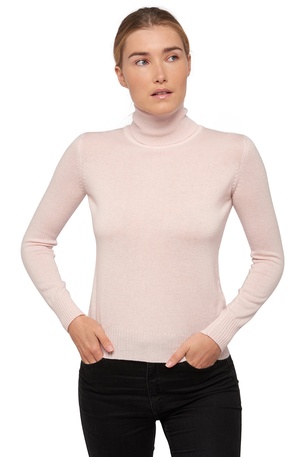Lili in cashmere donna - rosa pallido - Mahogany