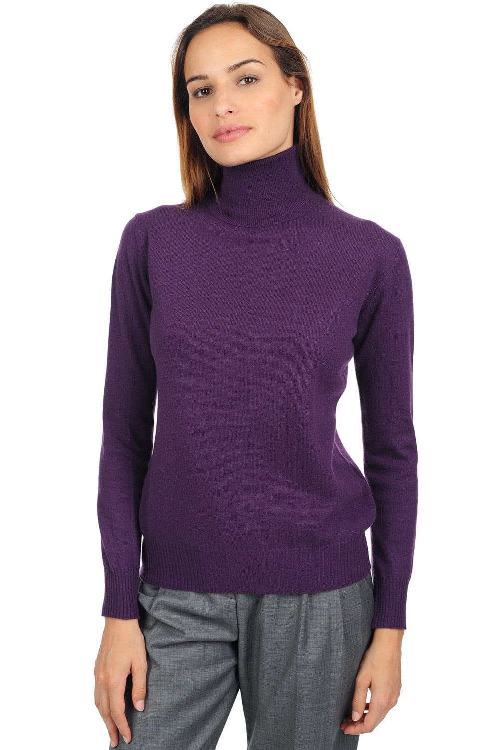 Lili in cashmere donna - prugna - Mahogany