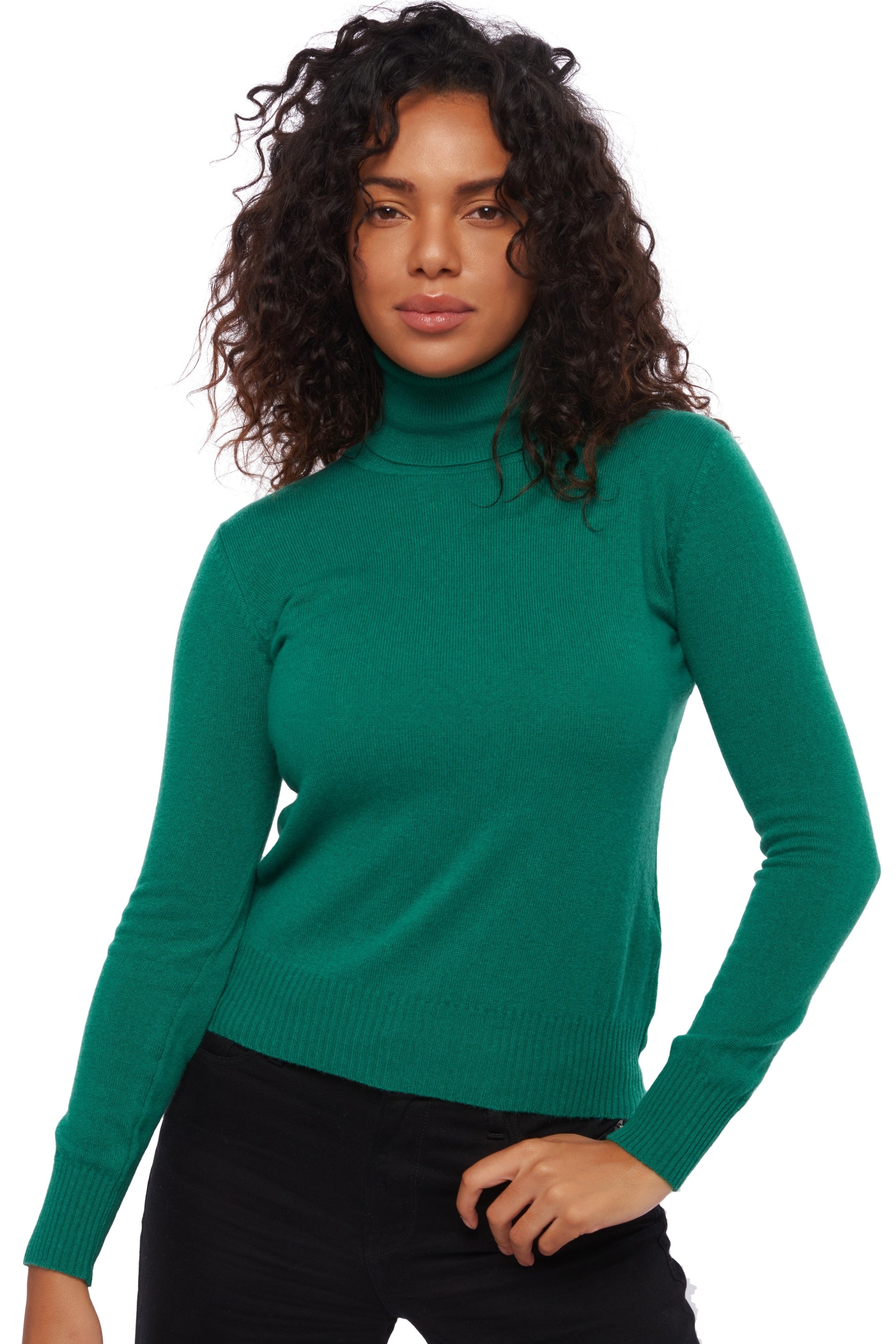 Lili in cashmere donna - verde inglese - Mahogany