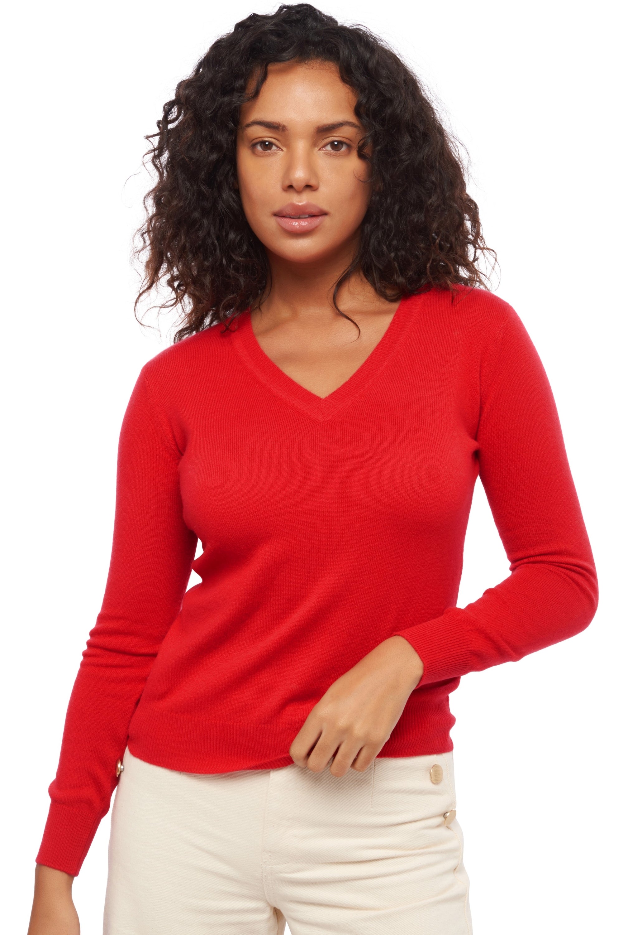 Faustine in cashmere donna - rosso velluto - Mahogany