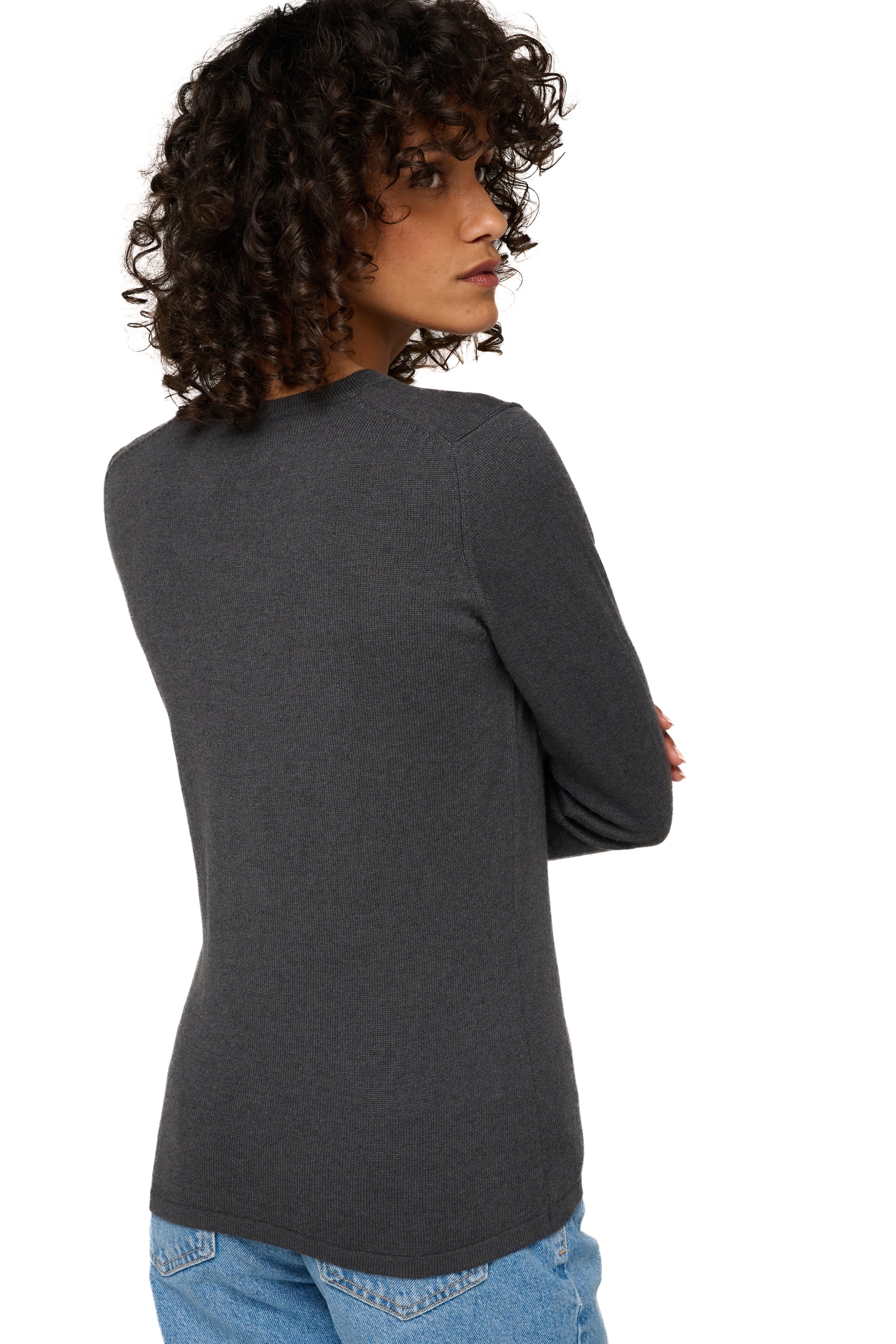 Emma in cashmere donna - Vista 3 - antracite - Mahogany