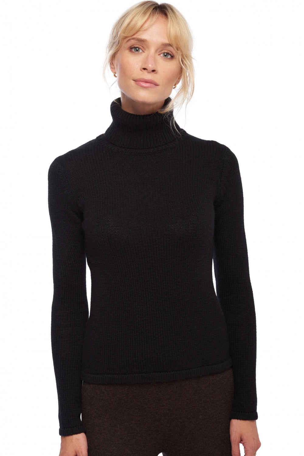 Carla in cashmere donna - nero - Mahogany