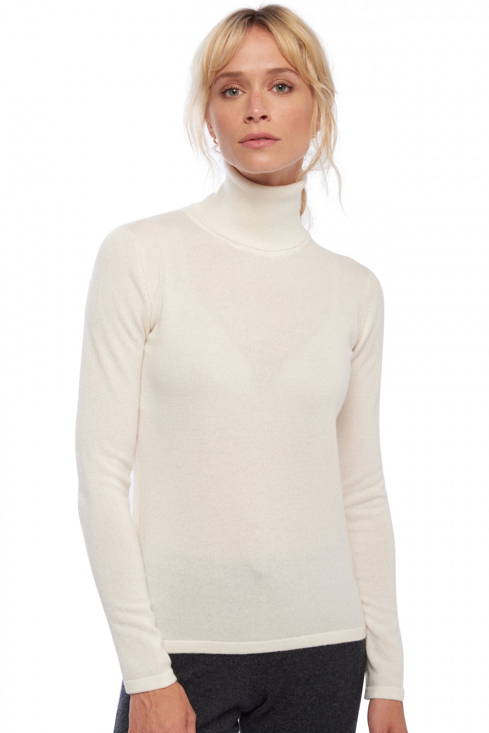 Jade in cashmere donna - écru - Mahogany