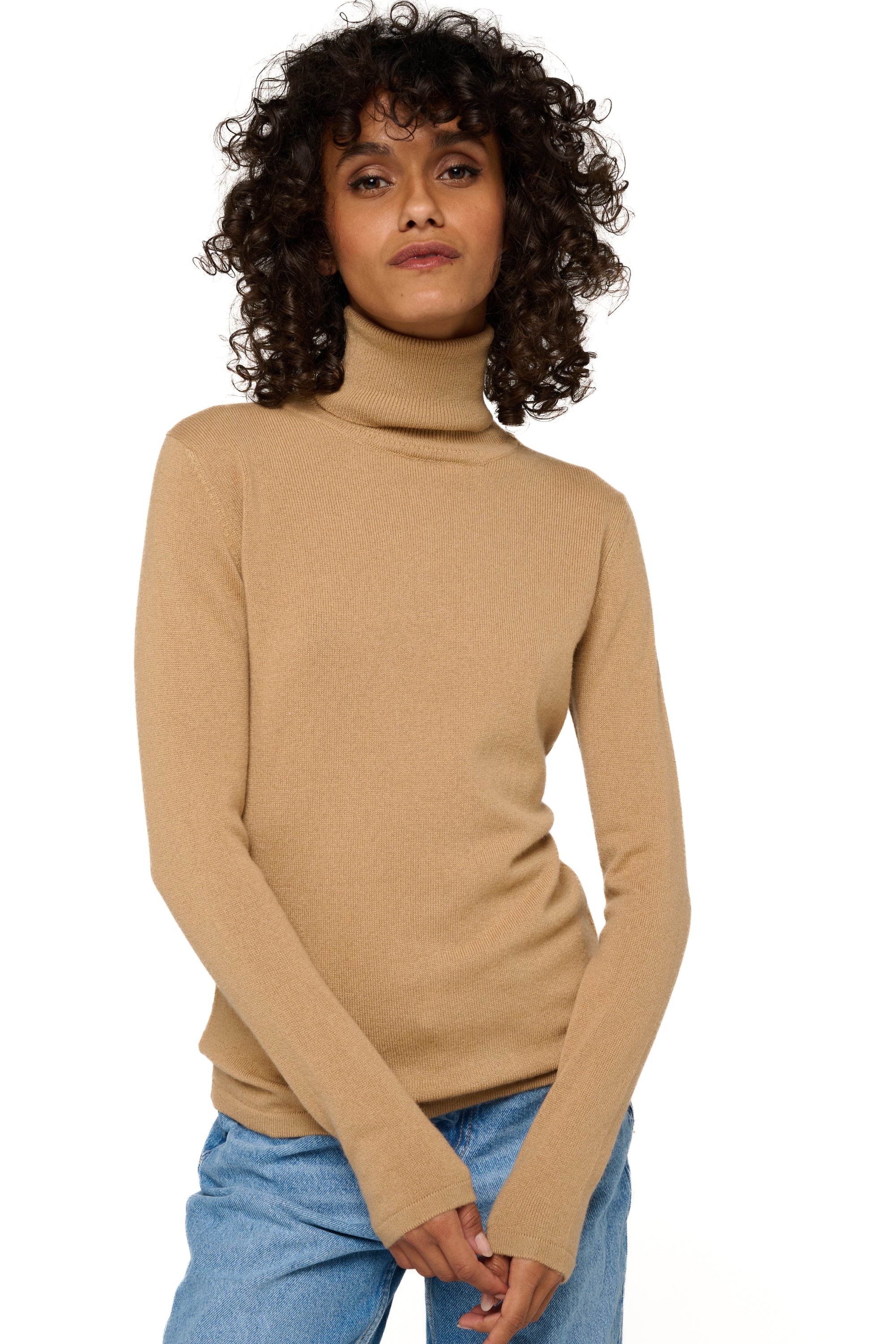Jade in cashmere donna - cammello - Mahogany