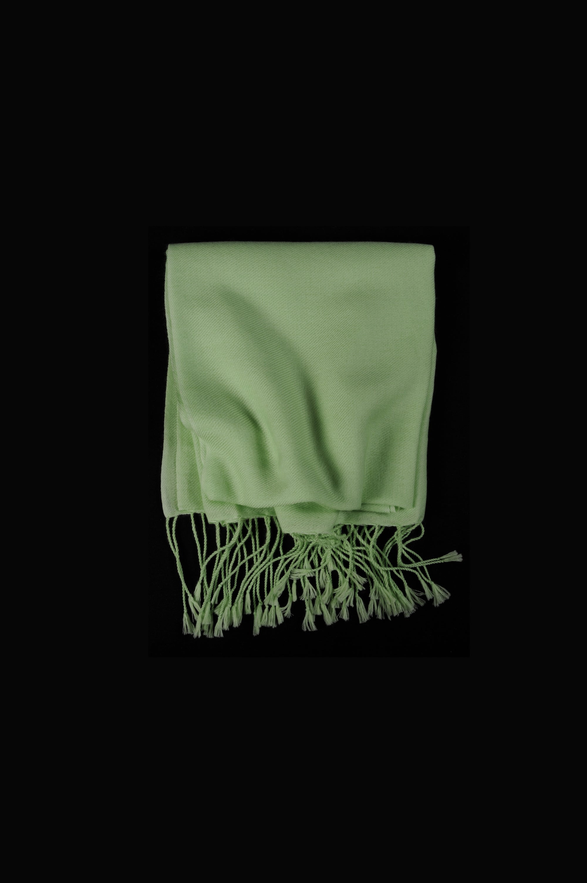 Diamant in cashmere misto - verde primaverile - Mahogany