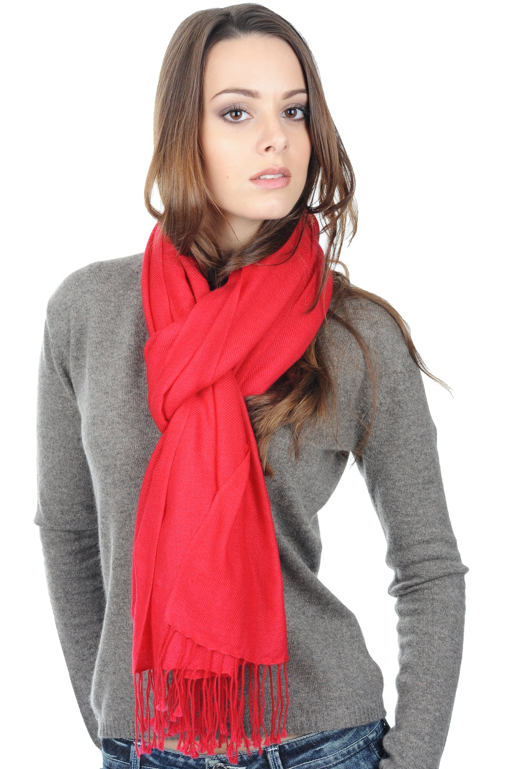 Diamant in cashmere misto - ribes rosso - Mahogany