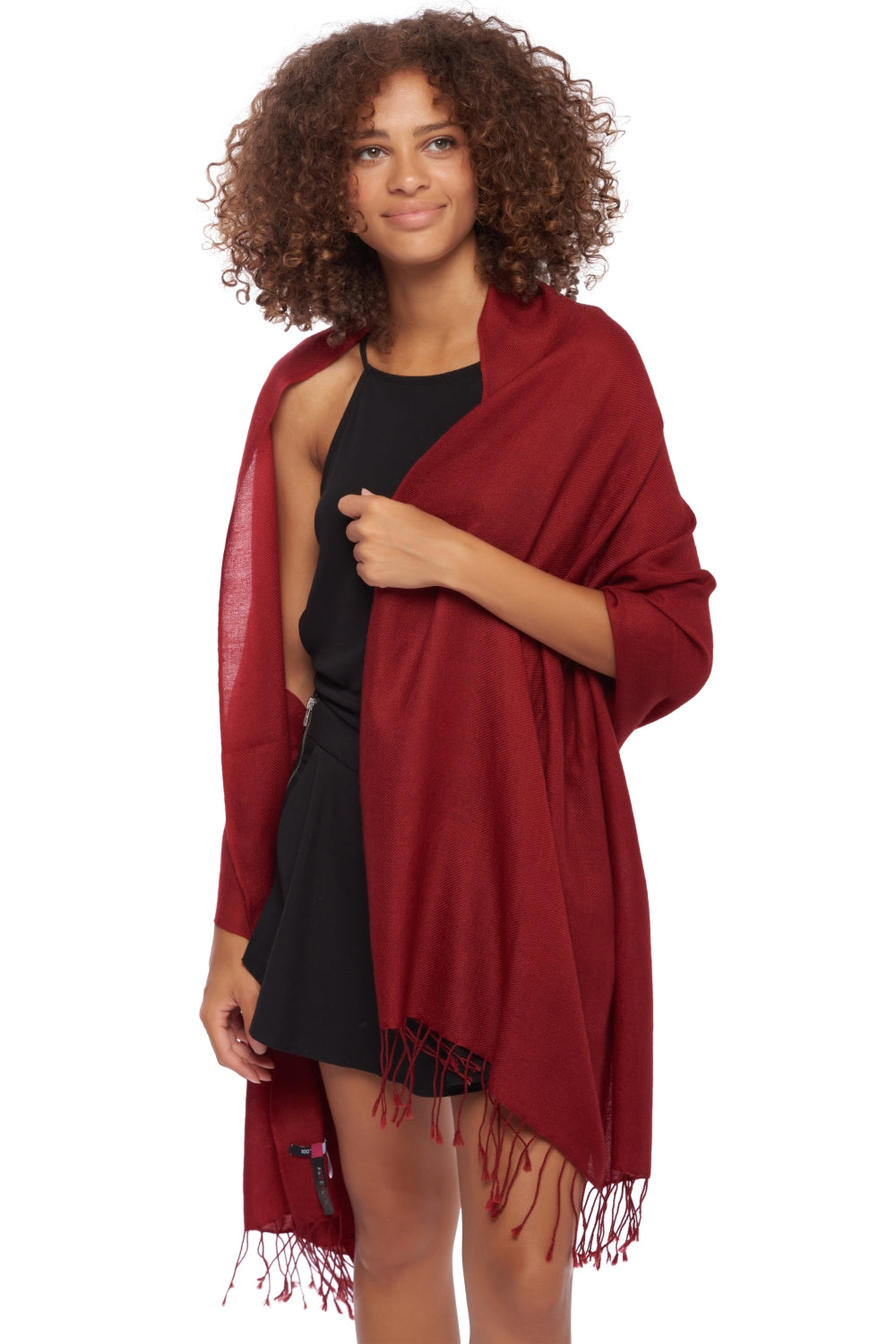 Diamant in cashmere misto - terra di Siena - Mahogany