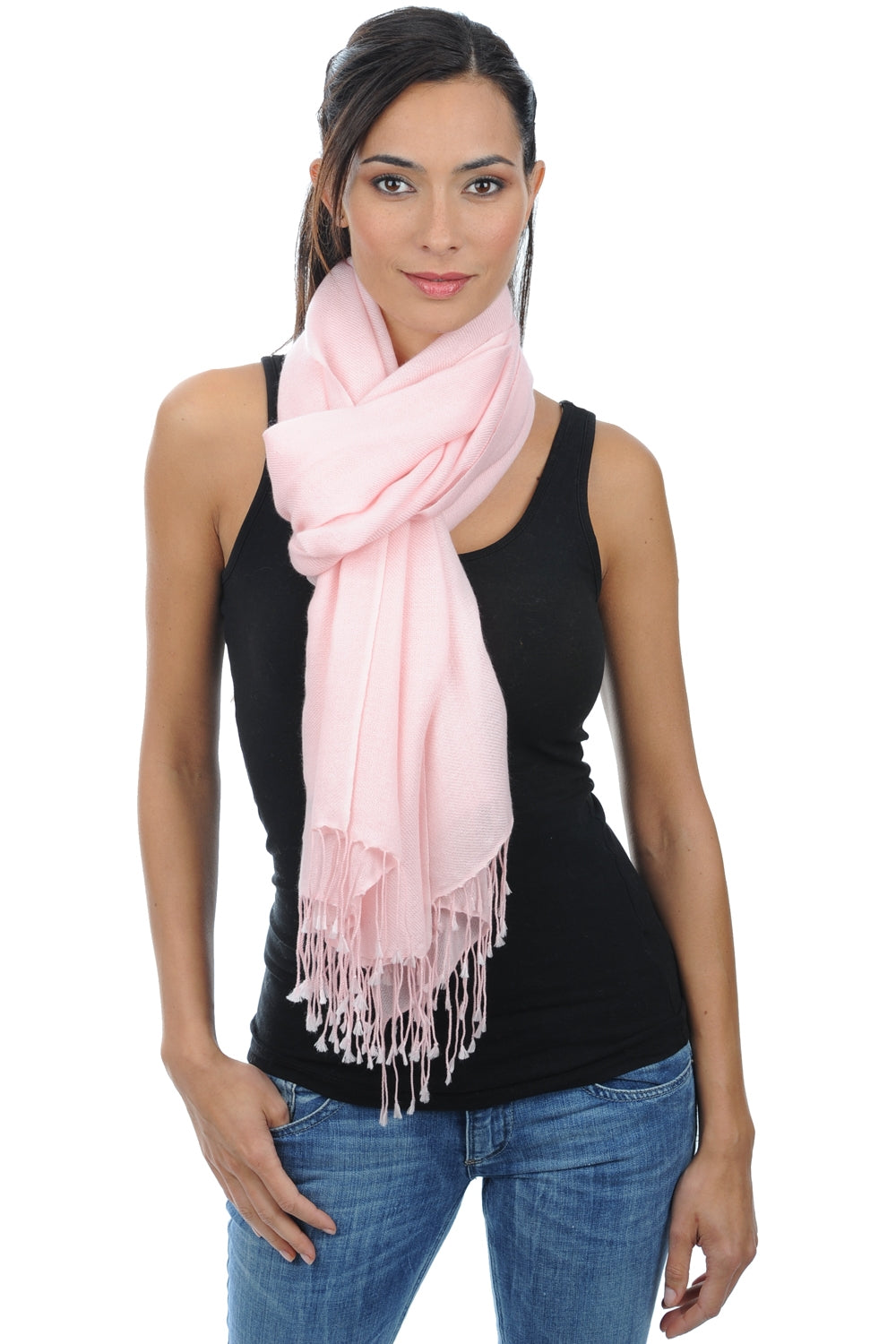 Diamant in cashmere misto - rosa crema - Mahogany