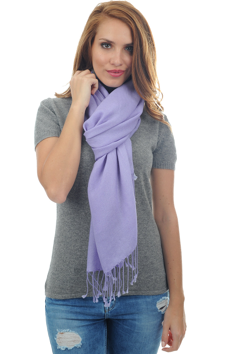 Diamant in cashmere misto - parma grigio - Mahogany