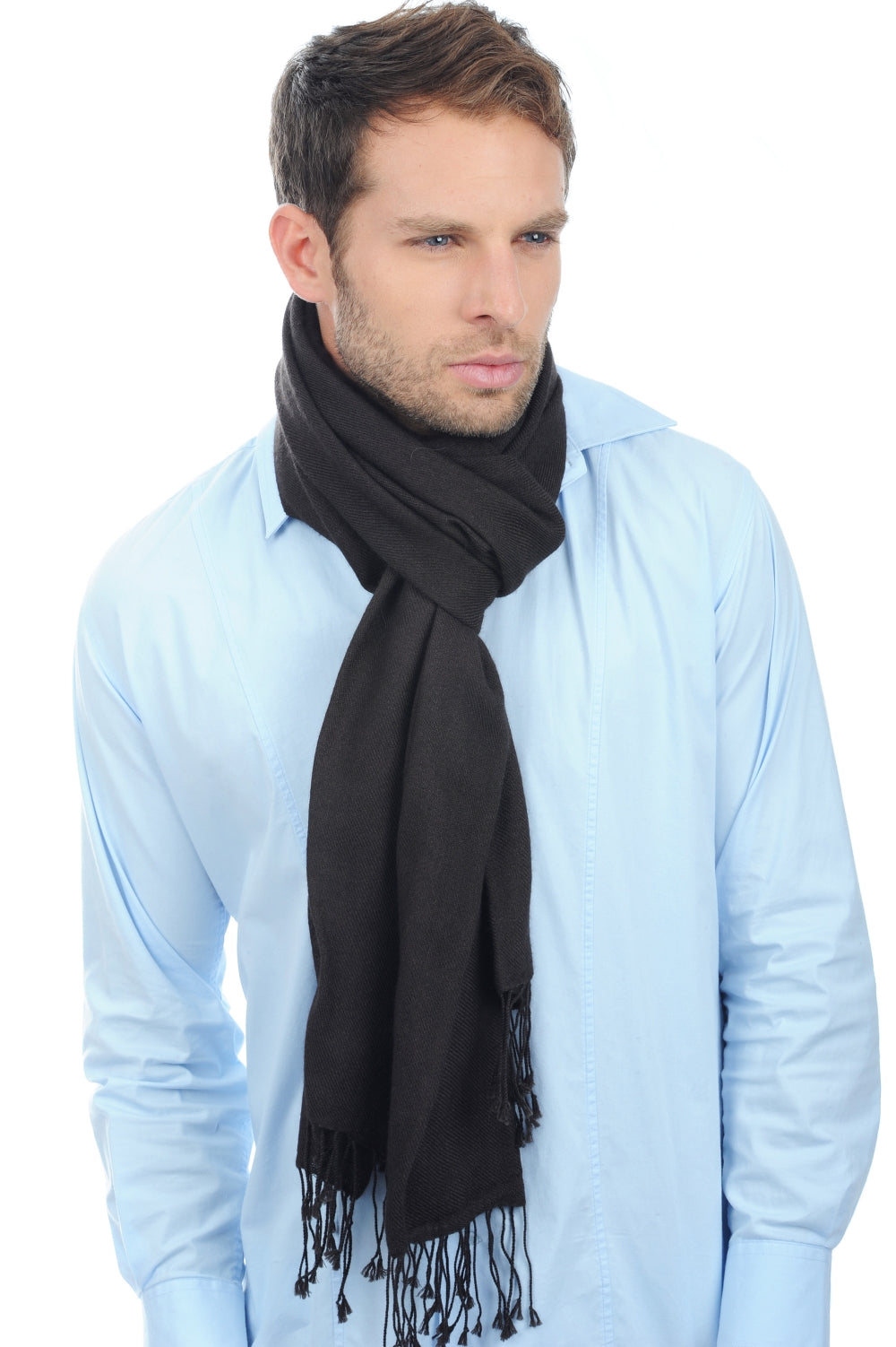 Diamant in cashmere misto - marrone nero - Mahogany