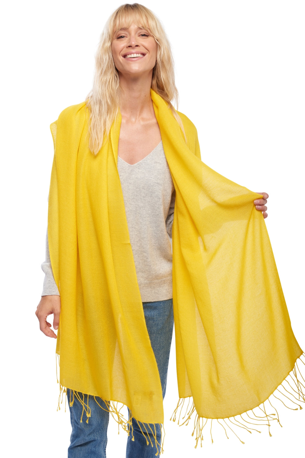Diamant in cashmere misto - girasole - Mahogany