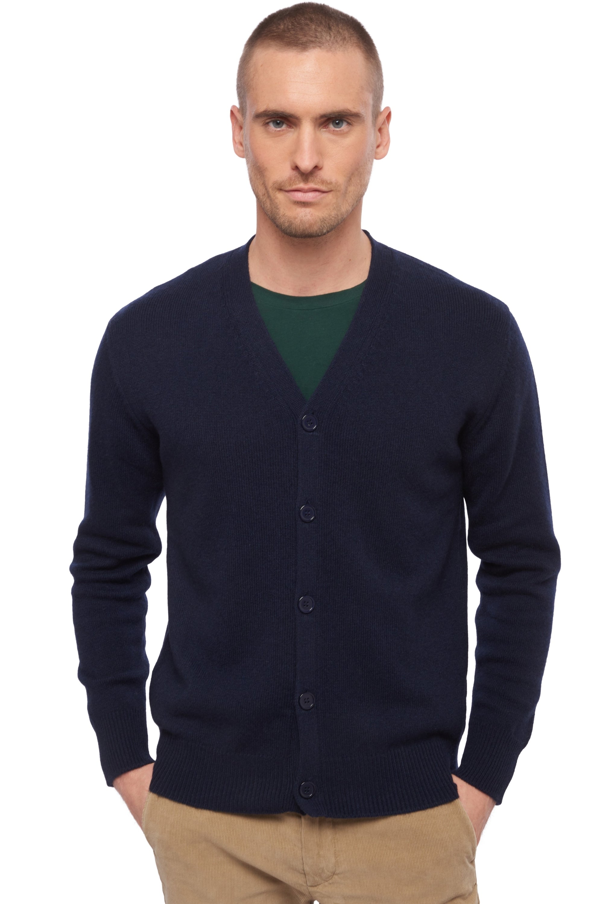 Leon in cashmere uomo - blu marino scuro - Mahogany