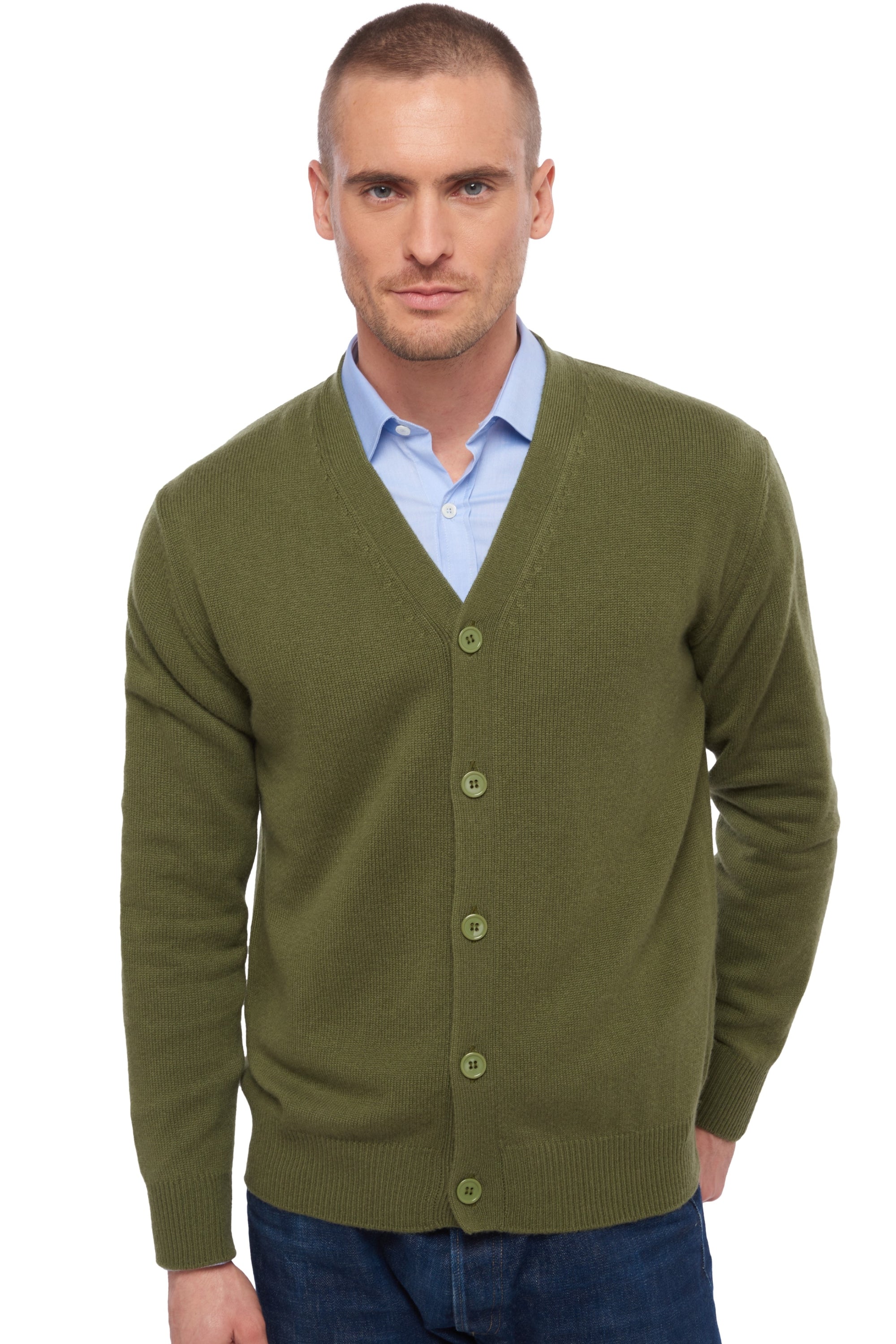 Leon in cashmere uomo - kaki - Mahogany