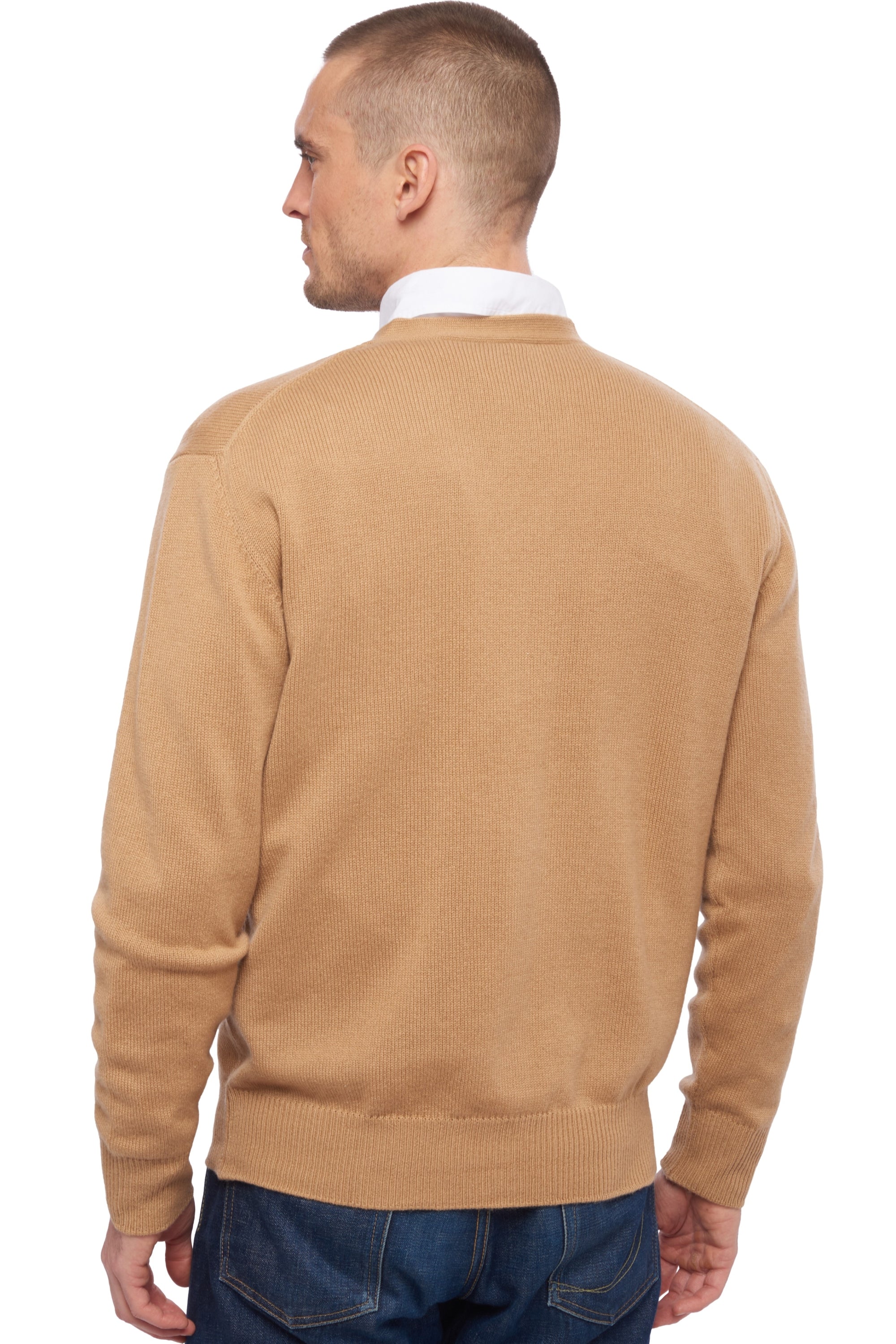 Leon en cachemire homme - Vue 1 - camel - Mahogany
