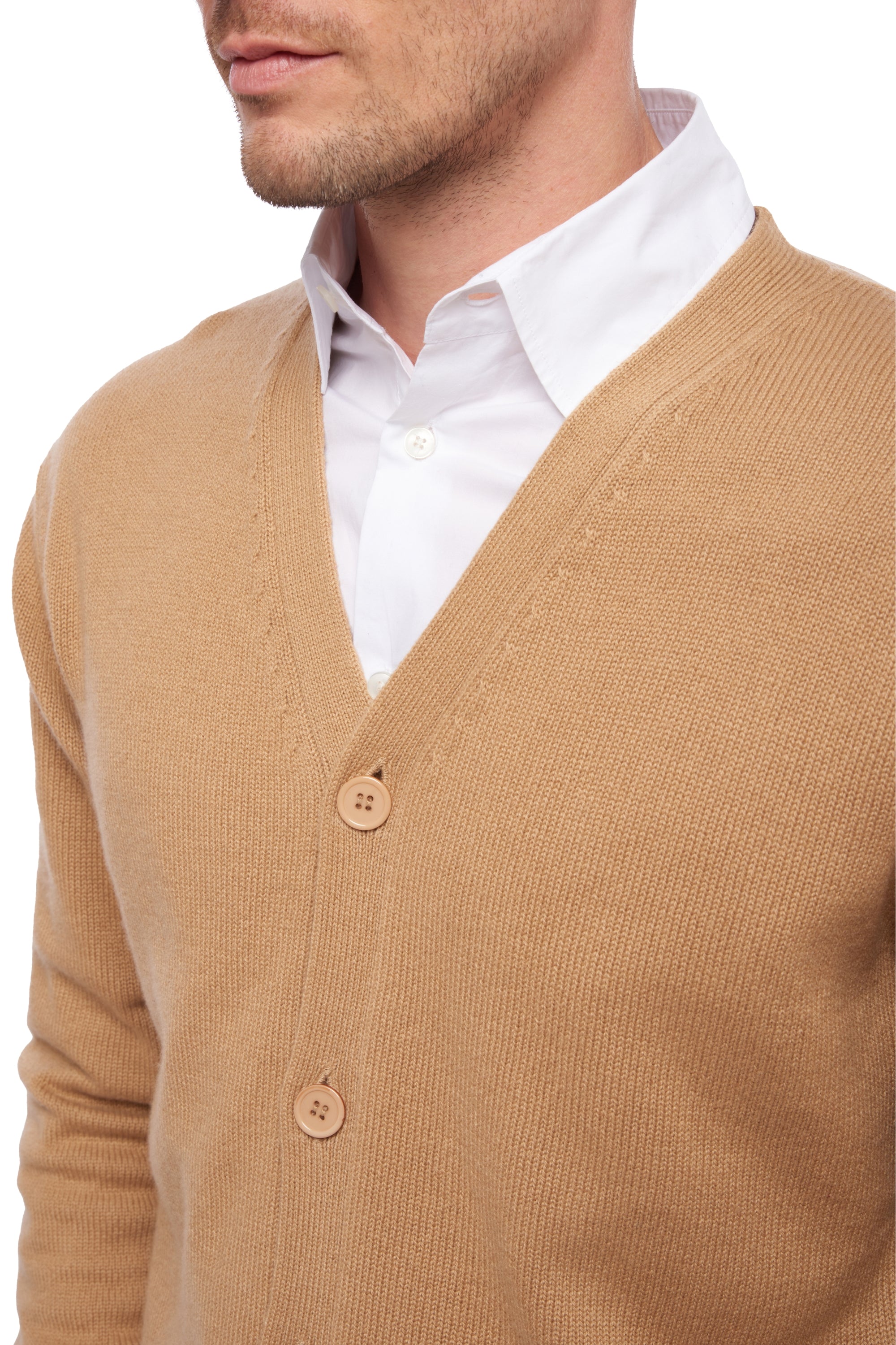 Leon en cachemire homme - Vue 2 - camel - Mahogany
