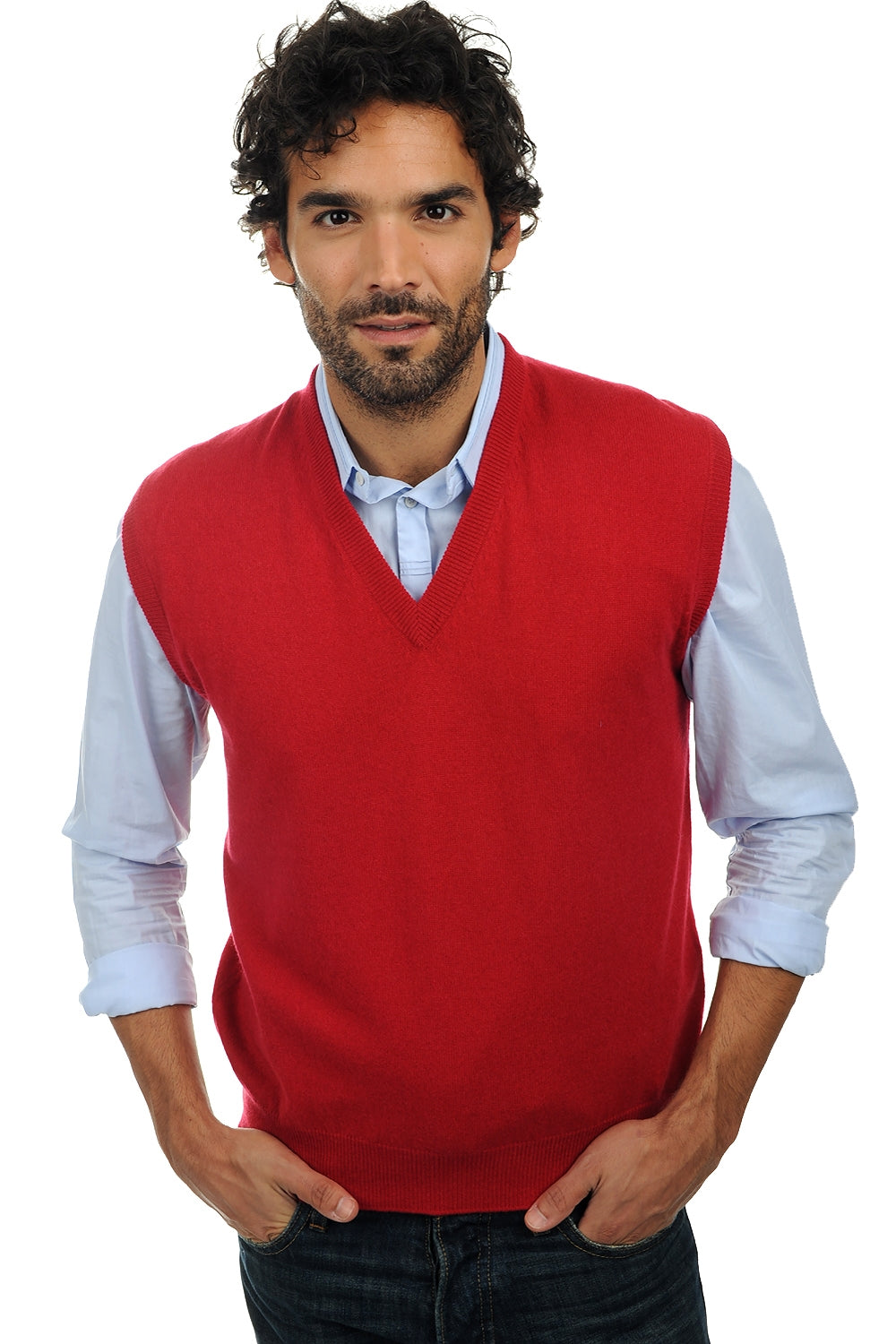 Balthazar in cashmere uomo - rosso velluto - Mahogany