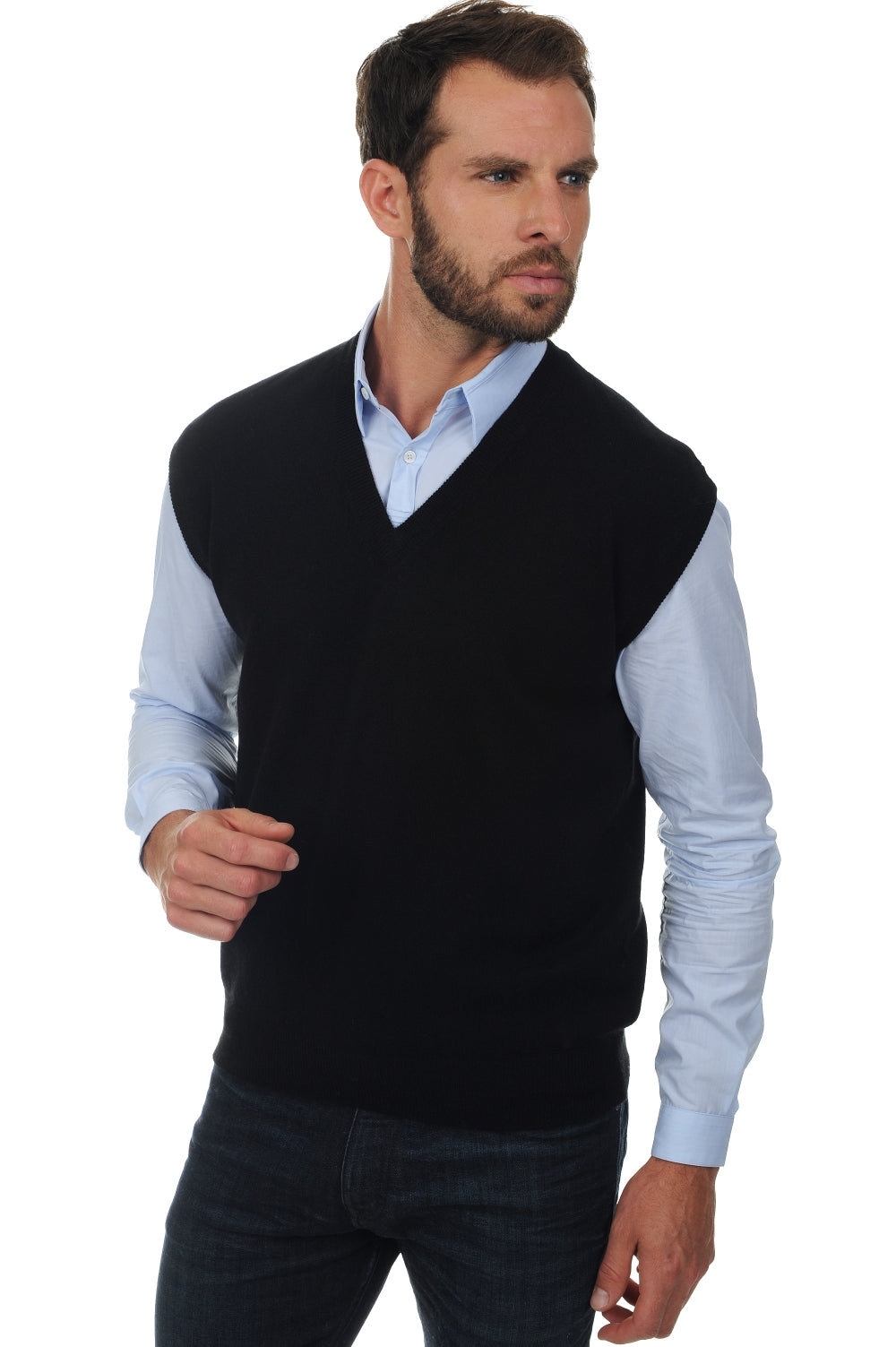 Balthazar in cashmere uomo - nero - Mahogany