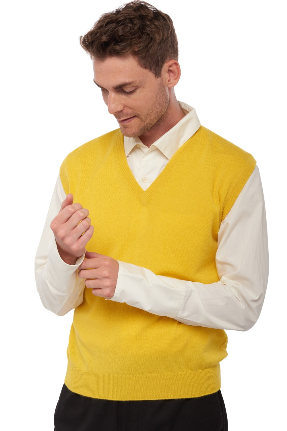 Balthazar in cashmere uomo - girasole - Mahogany