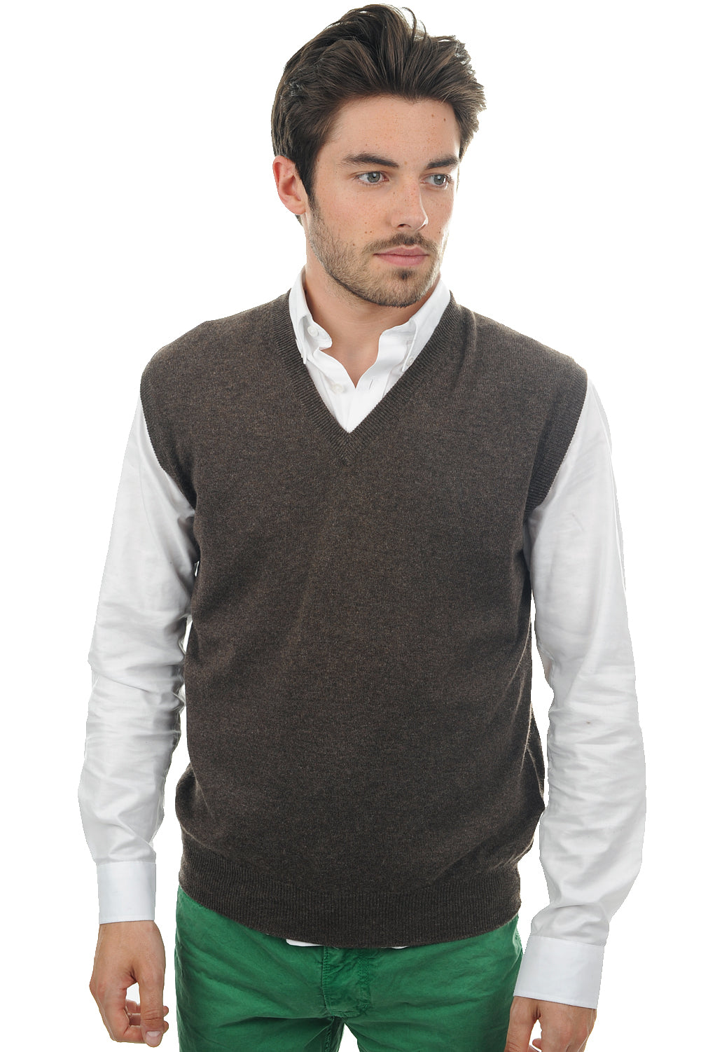 Balthazar in cashmere uomo - marrone chiné - Mahogany