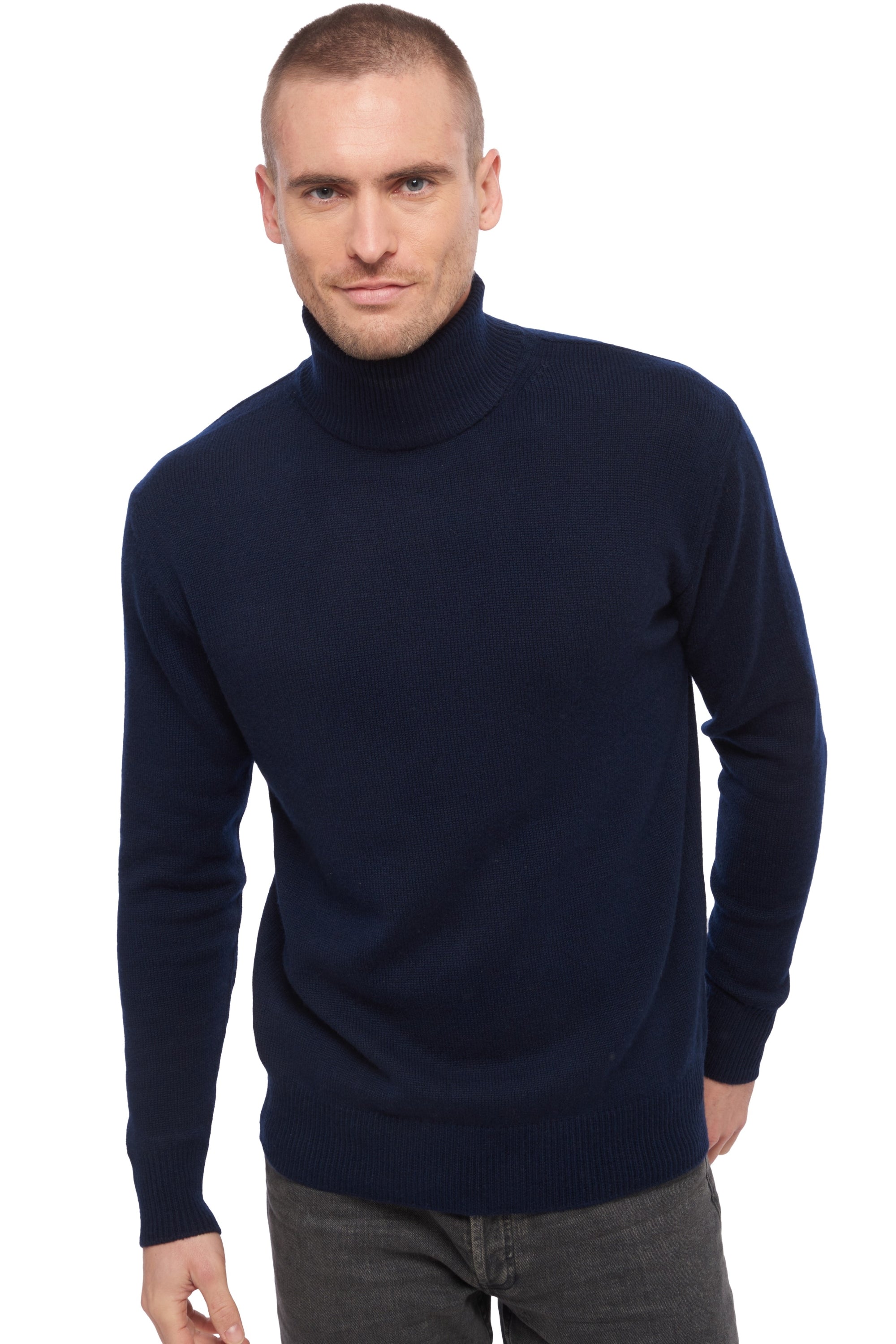 Edgar 4F in cashmere uomo - blu marino scuro - Mahogany