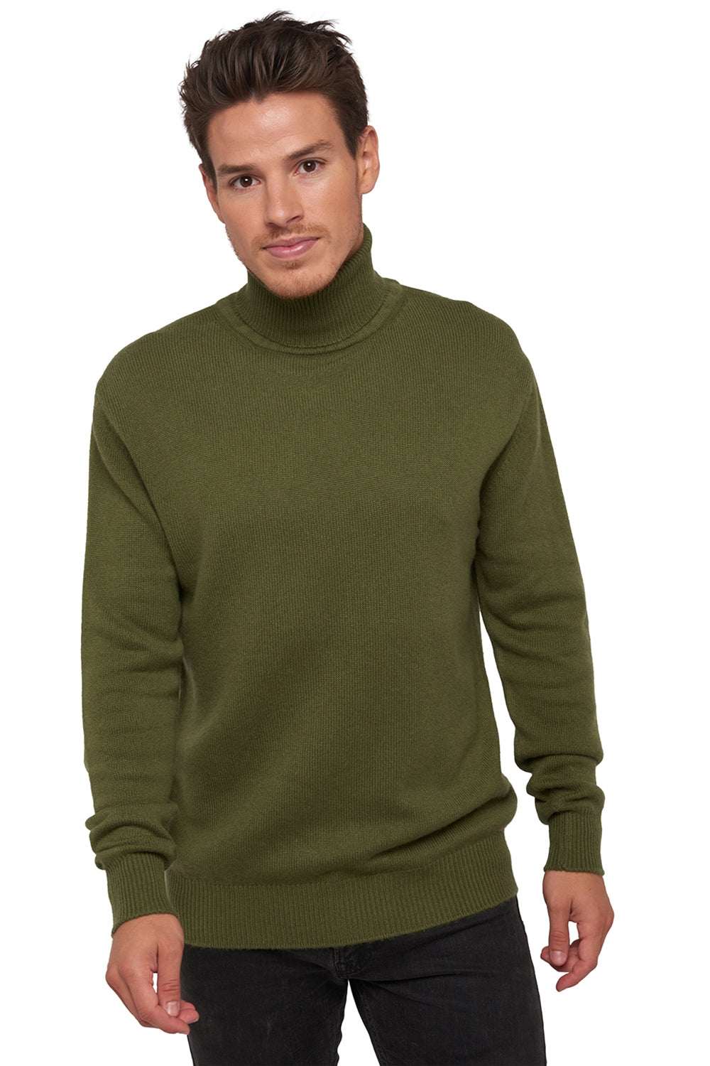 Edgar 4F in cashmere uomo - kaki - Mahogany