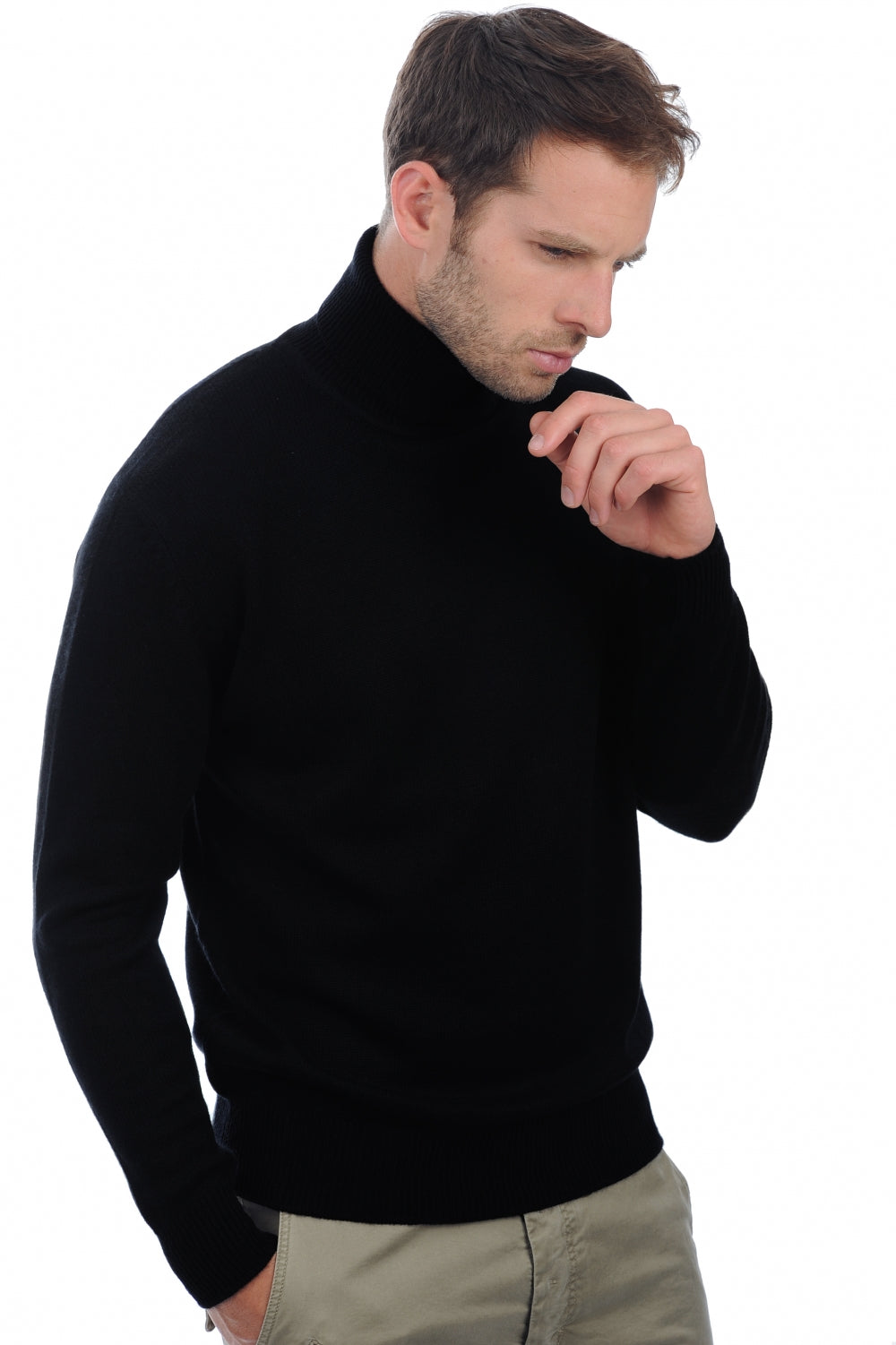 Edgar 4F in cashmere uomo - nero - Mahogany