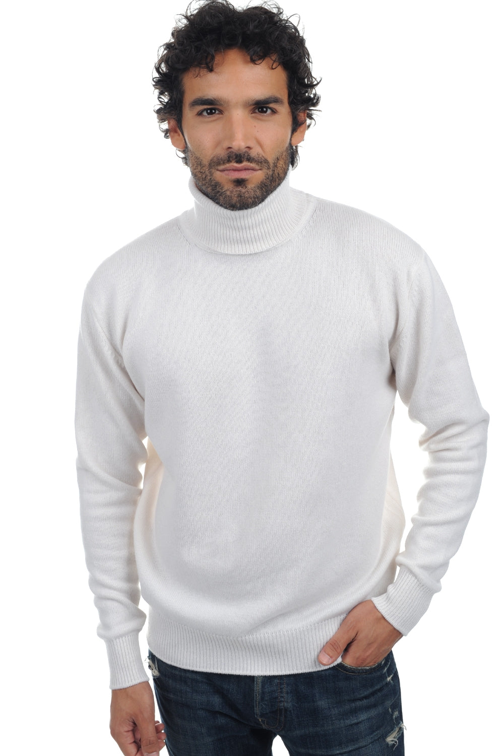 Edgar 4F in cashmere uomo - bianco sporco - Mahogany
