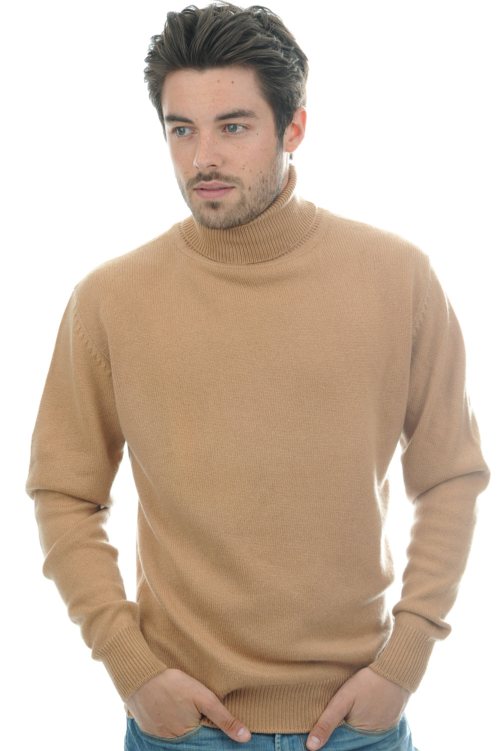 Edgar 4F in cashmere uomo - camel - Mahogany