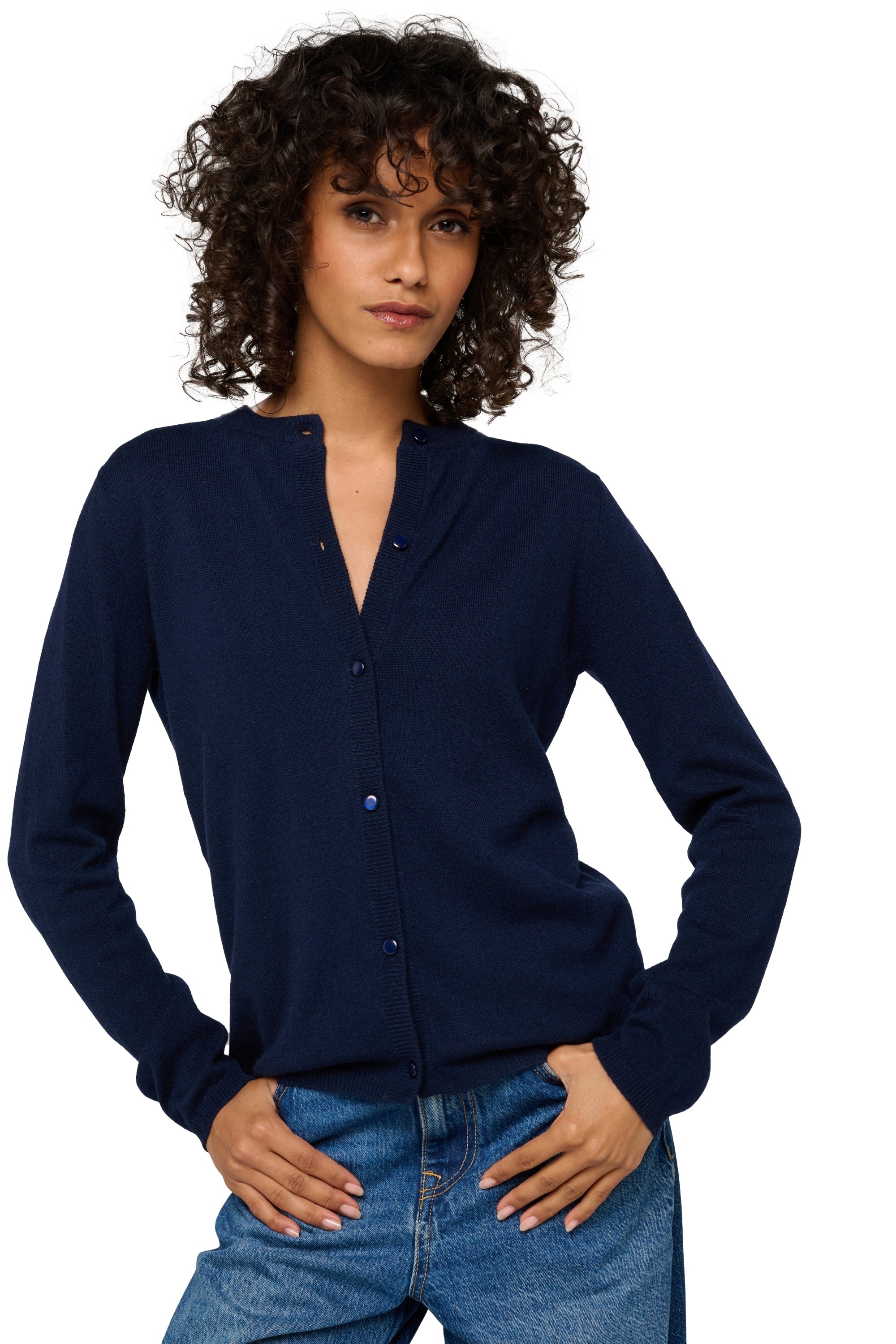 Chloe in cashmere donna - blu marino scuro - Mahogany