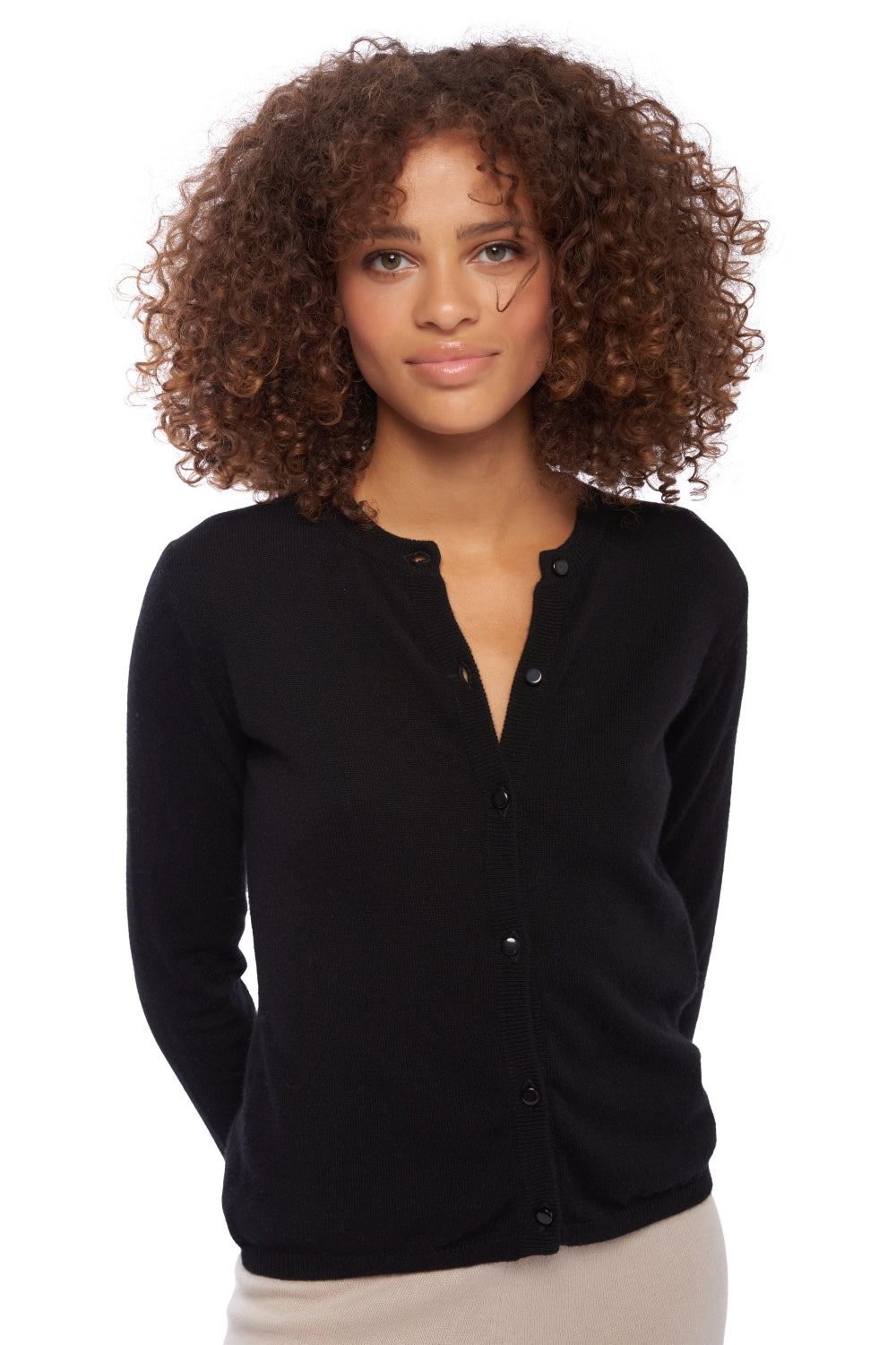 Chloe in cashmere donna - nero - Mahogany