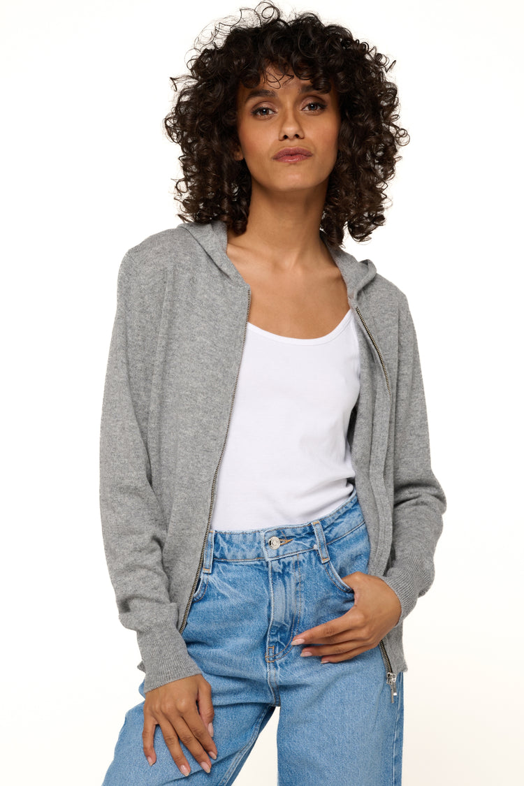 Louanne in cashmere donna - grigio chiné - Mahogany