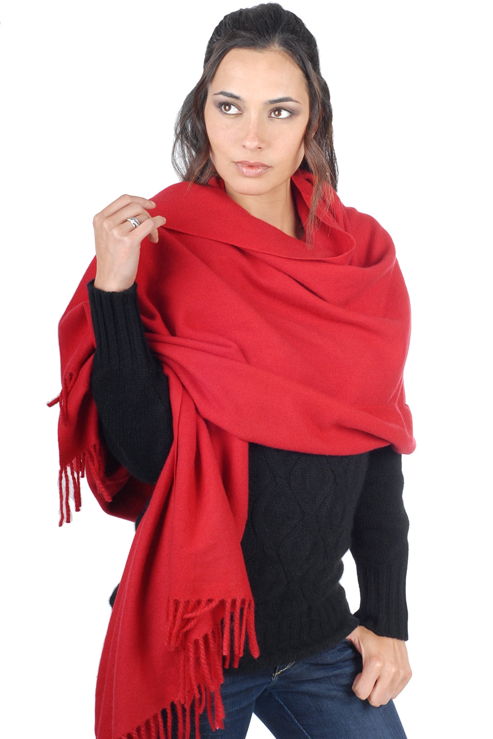 Niry in cashmere donna - rosso profondo - Mahogany