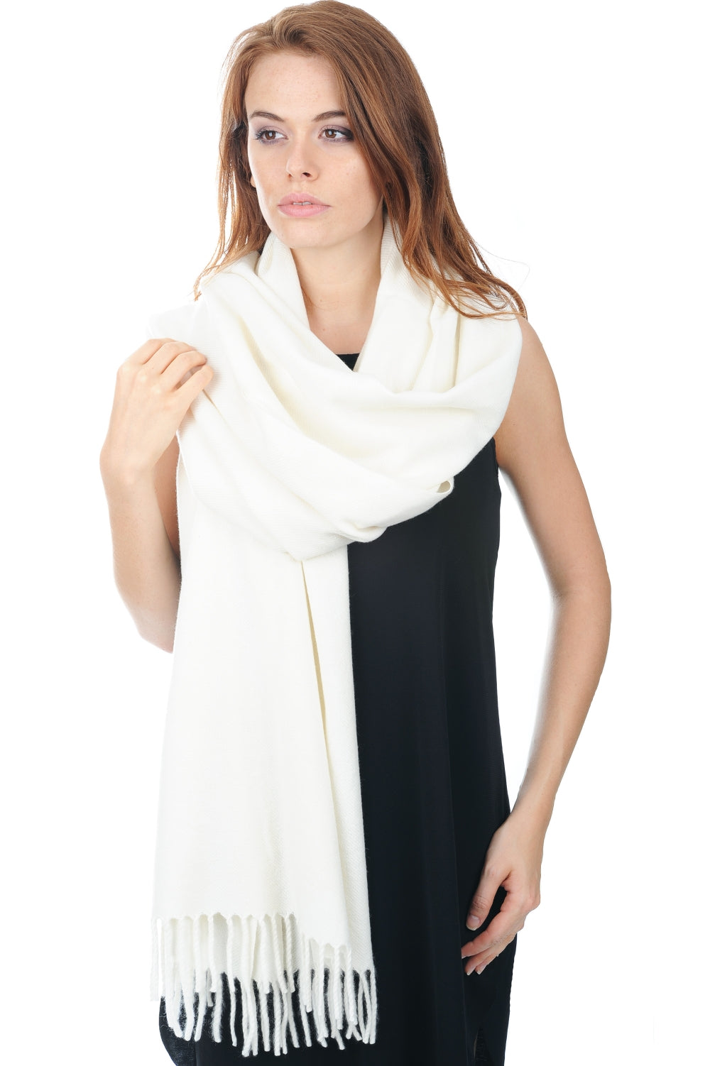 Niry in cashmere donna - écru - Mahogany